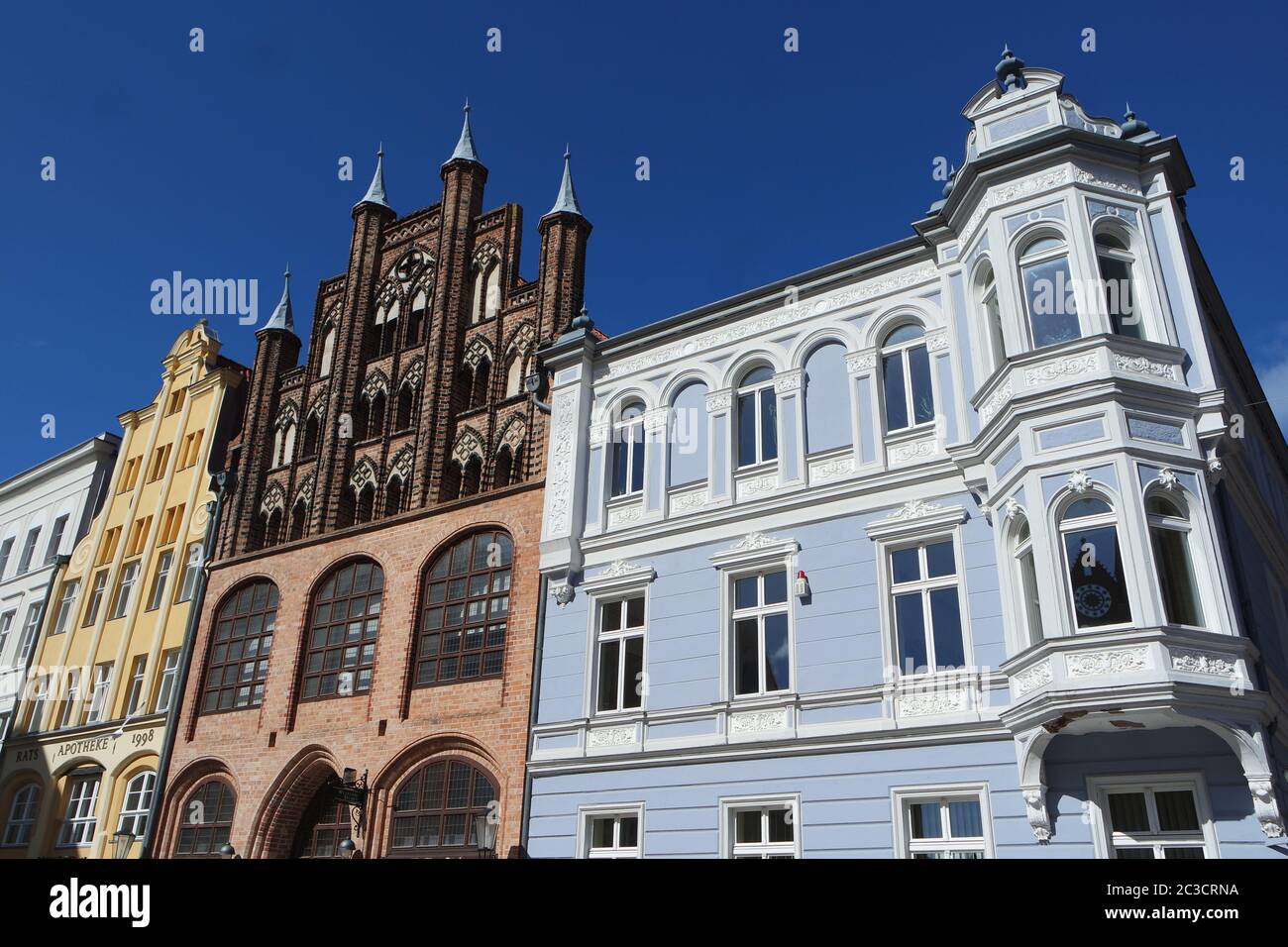 Historic architecture in Stralsund Stock Photo - Alamy