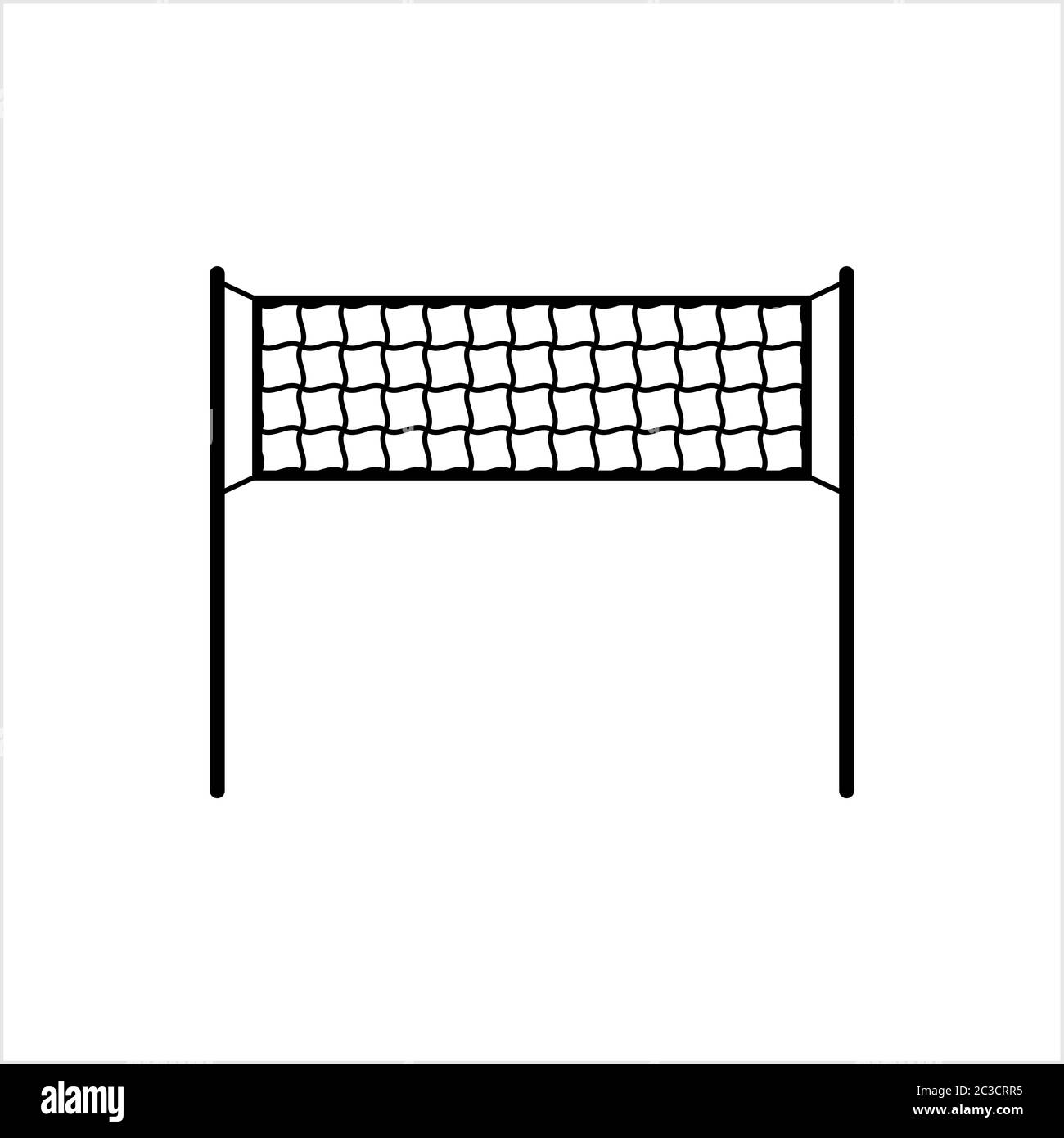 Volleyball Net, Sport Net, Vector Art Illustration Stock Vector Image ...
