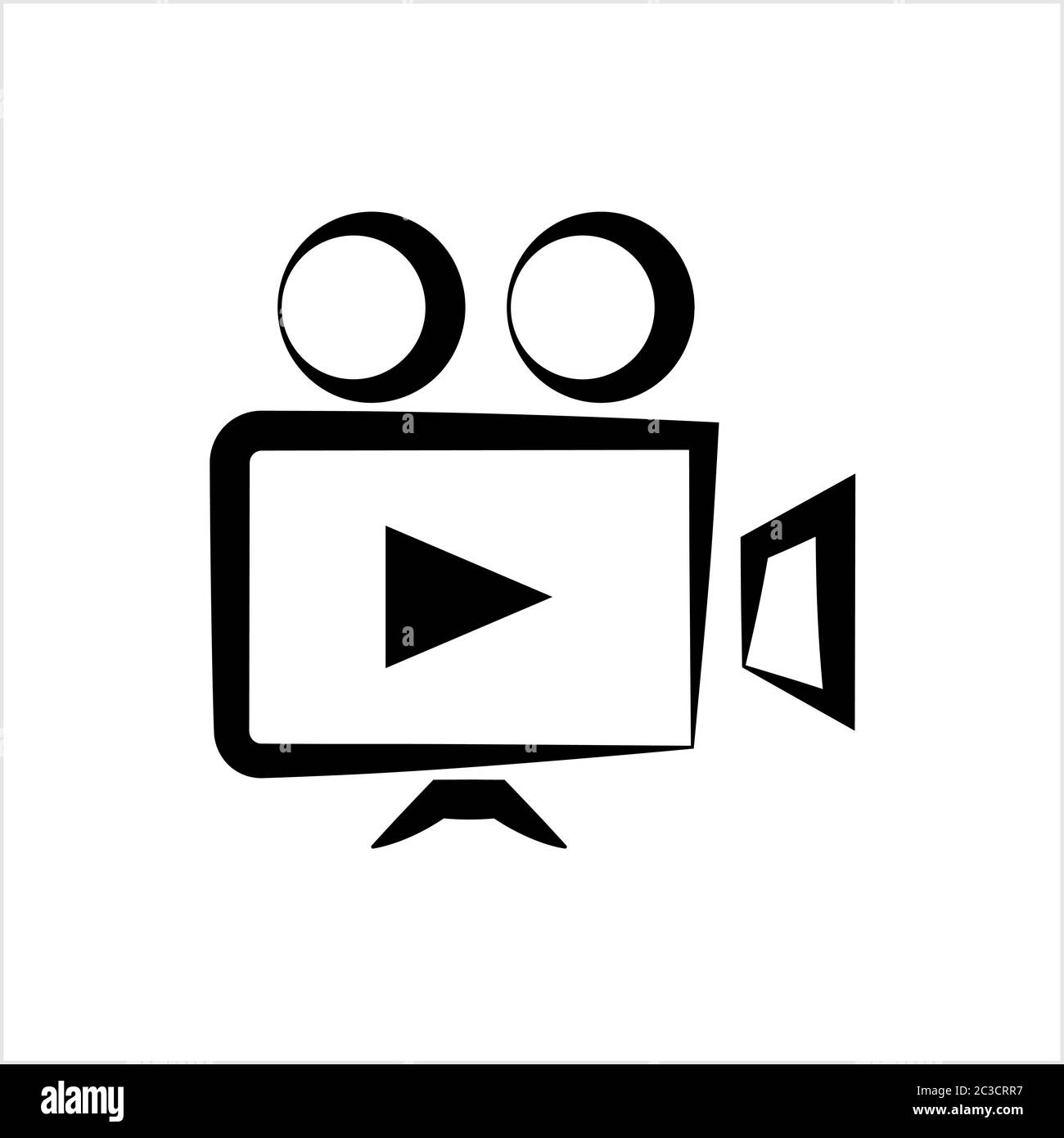 Movie Camera Icon Vector Art Illustration Stock Vector Image & Art - Alamy