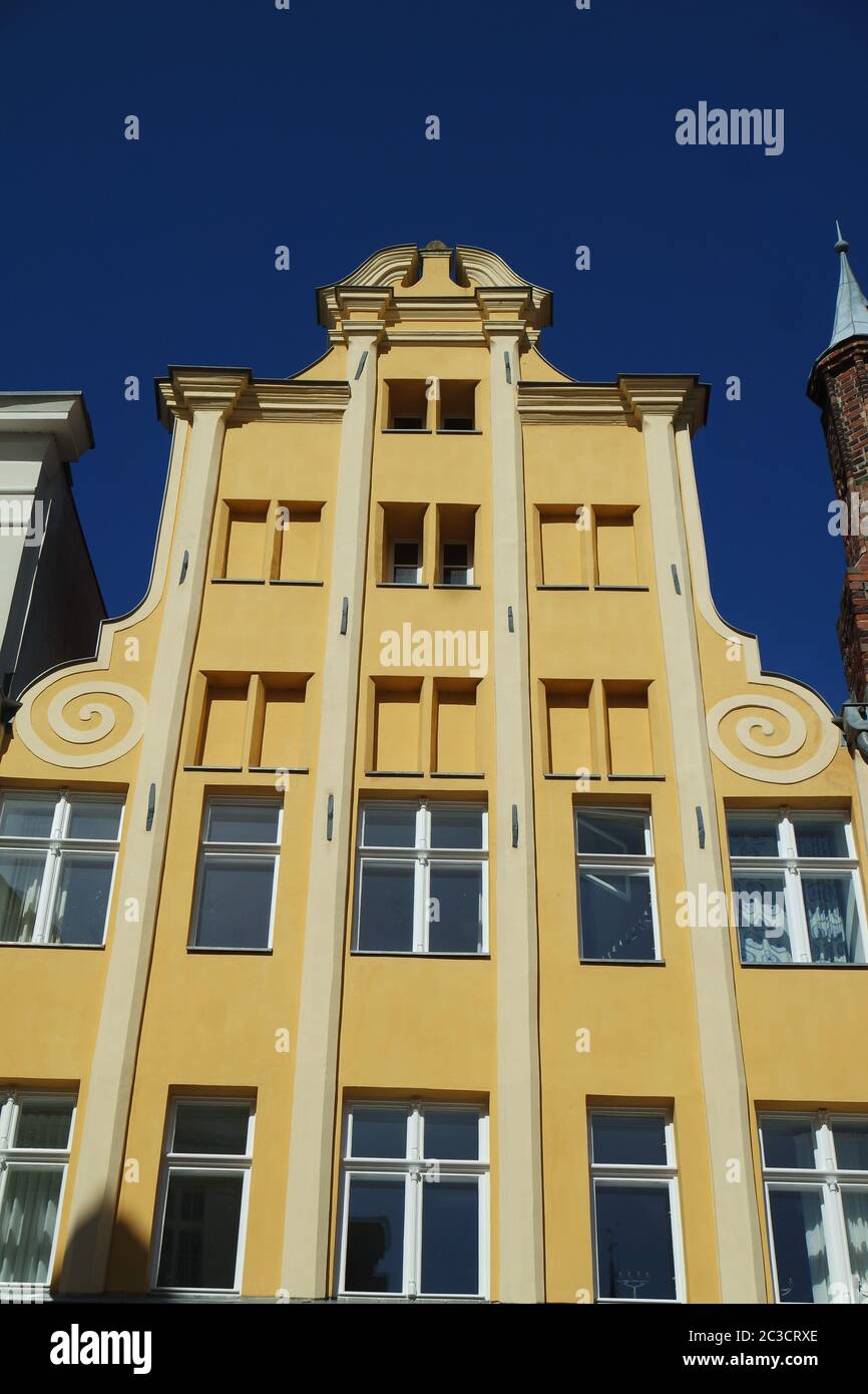 Historic architecture in Stralsund Stock Photo - Alamy