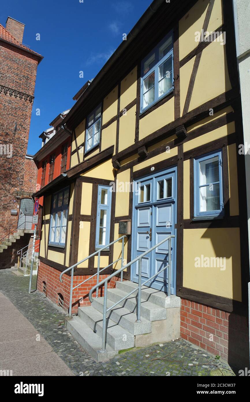 Historic architecture in Stralsund Stock Photo - Alamy