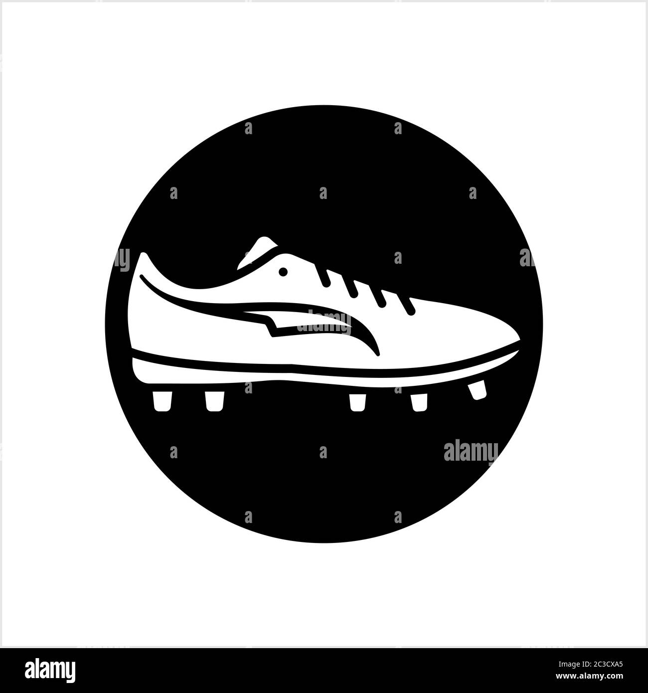 Soccer Shoe Icon, Sport Shoe Icon Vector Art Illustration Stock Vector ...