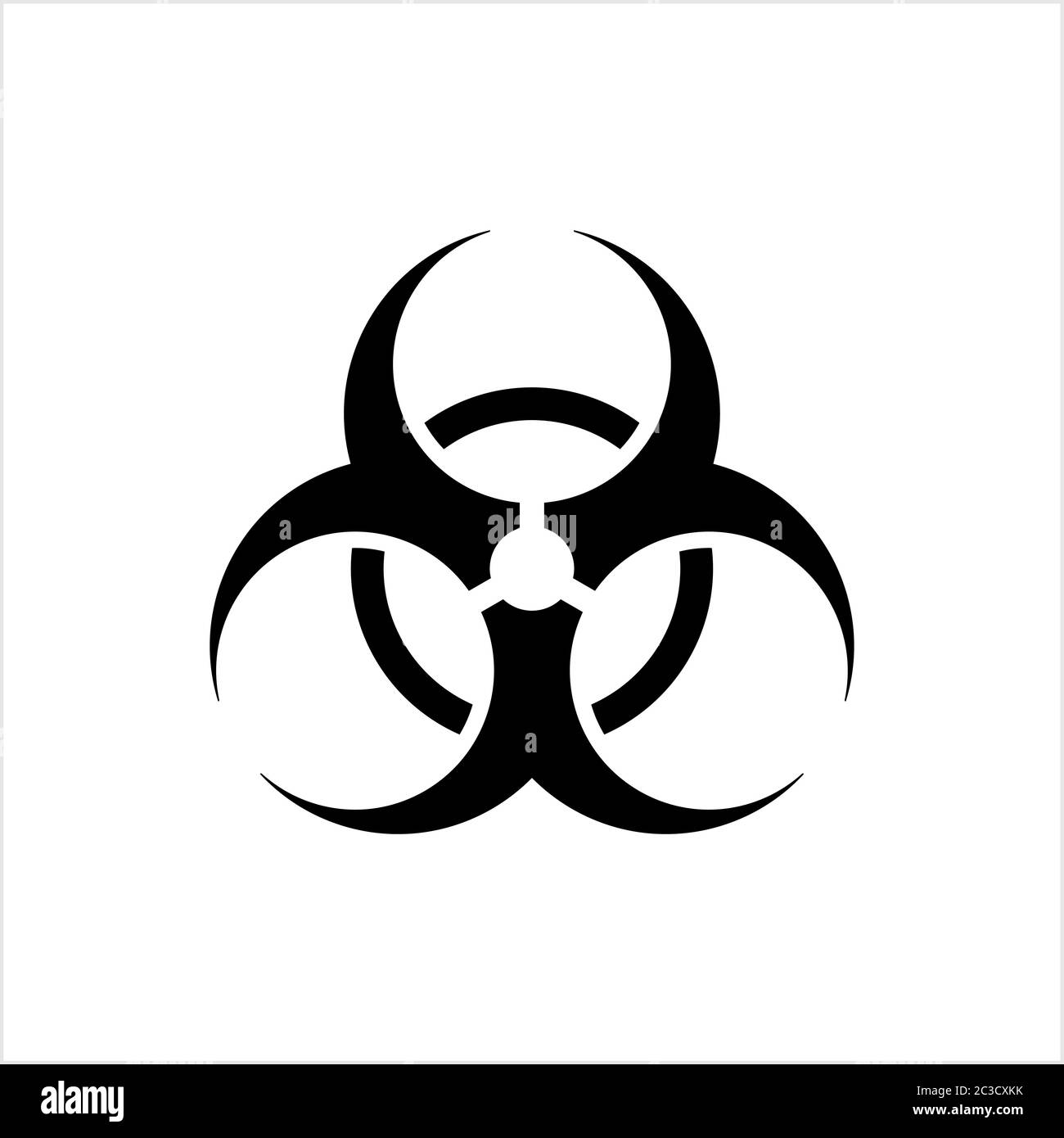 Toxic Icon, Hazard Icon Vector Art Illustration Stock Vector