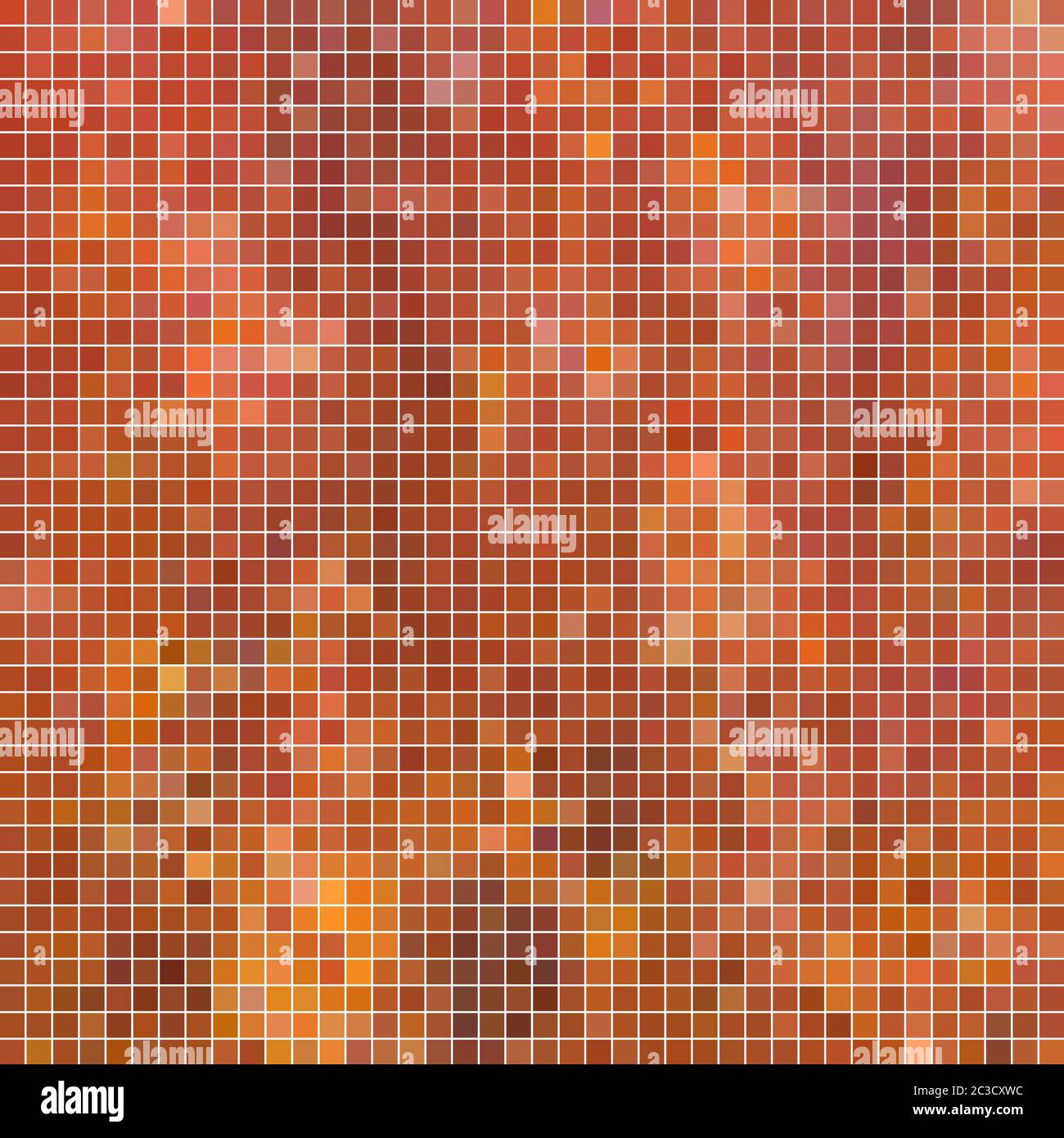 abstract square pixel mosaic background - orange Stock Photo - Alamy