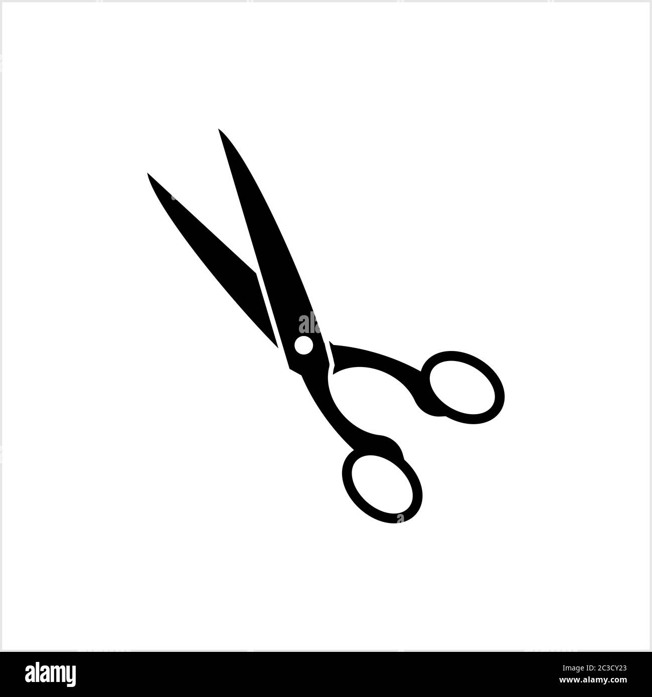Scissors Icon, Scissors Vector Art Illustration Stock Vector Image