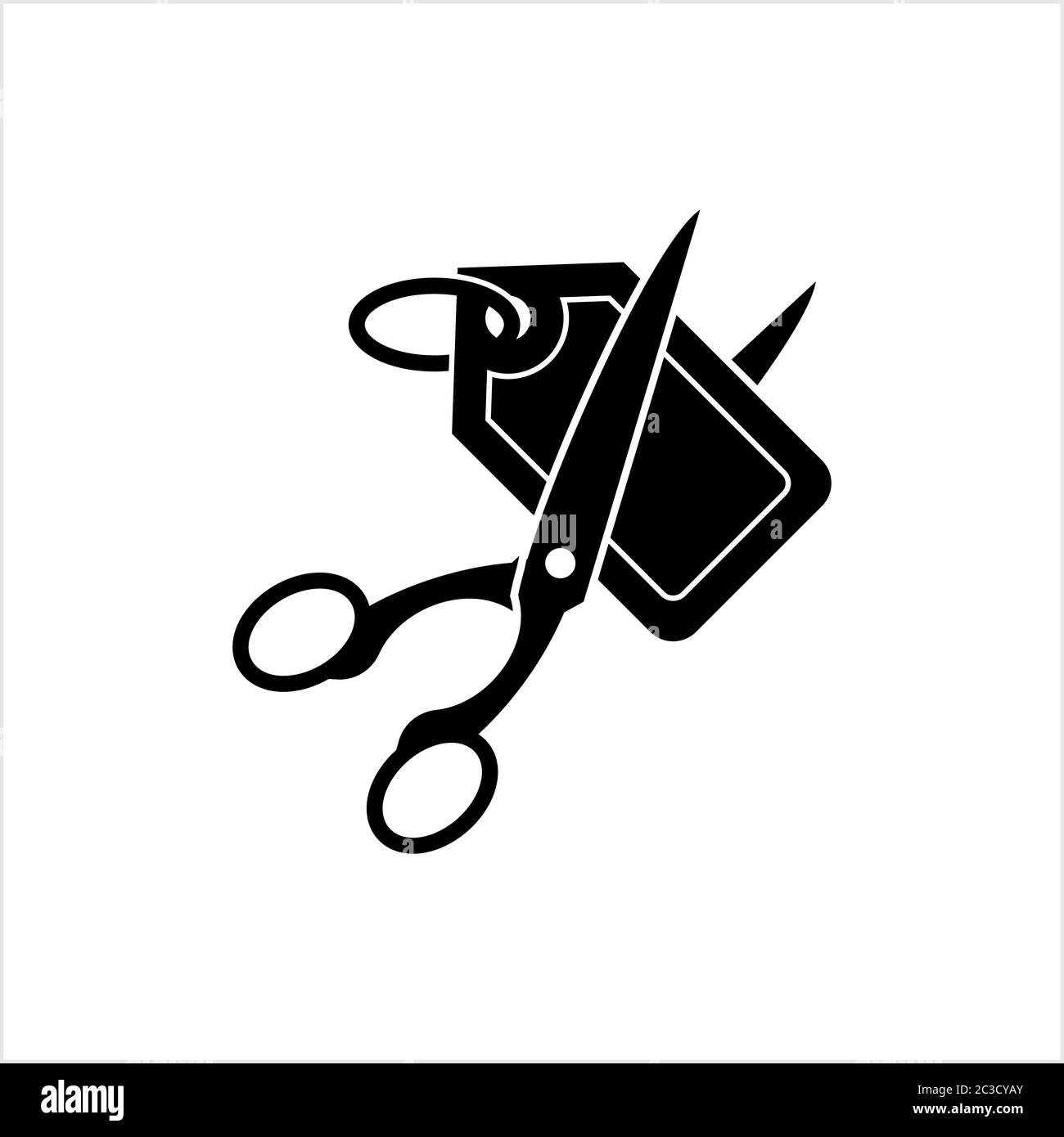 Price Cutting Icon, Cost Cutting, Minimize, Cost Reduction Vector Art