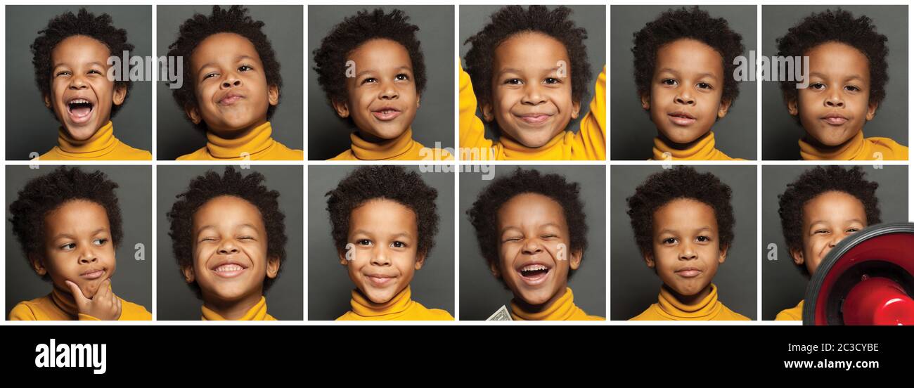 Faces collage smiling hi-res stock photography and images - Alamy