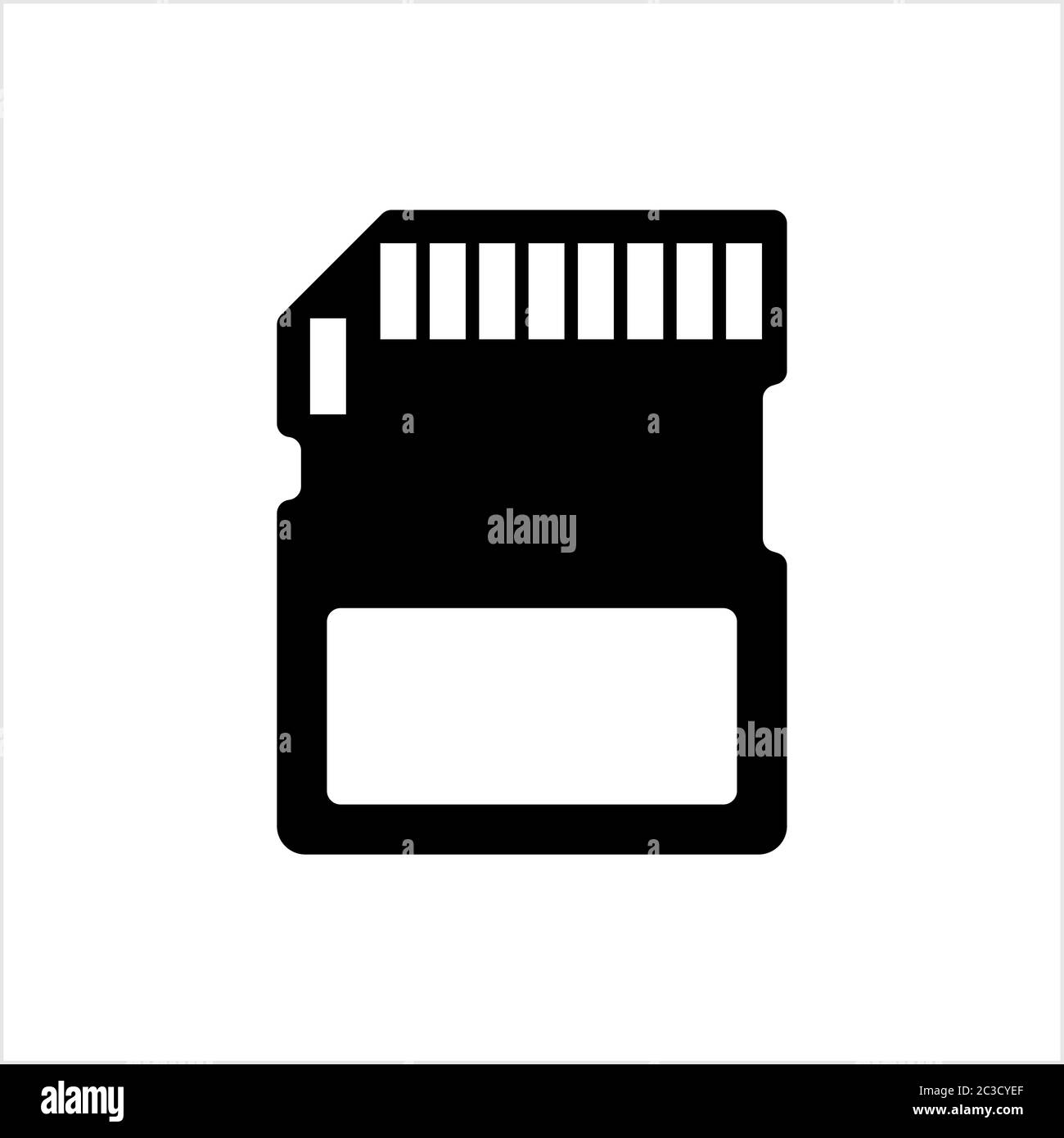 Memory Card Icon Vector Art Illustration Stock Vector Image & Art - Alamy