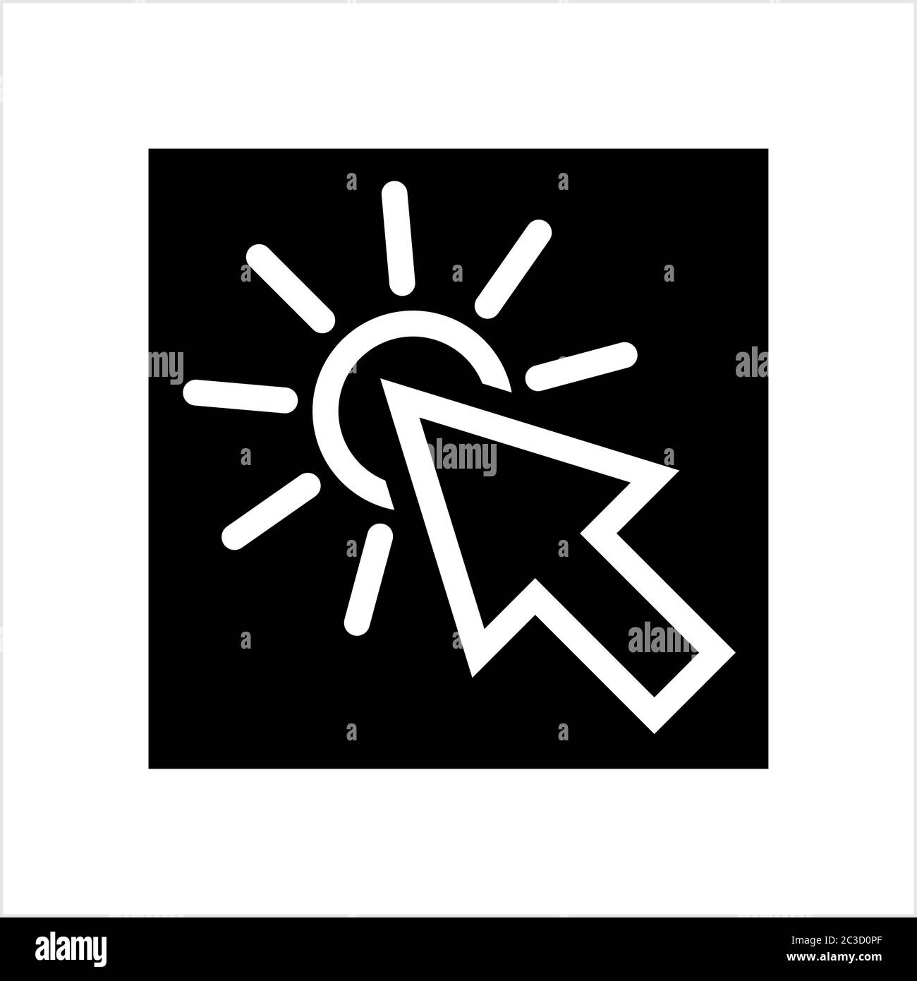 Cursor Click Icon Vector Art Illustration Stock Vector Image & Art - Alamy