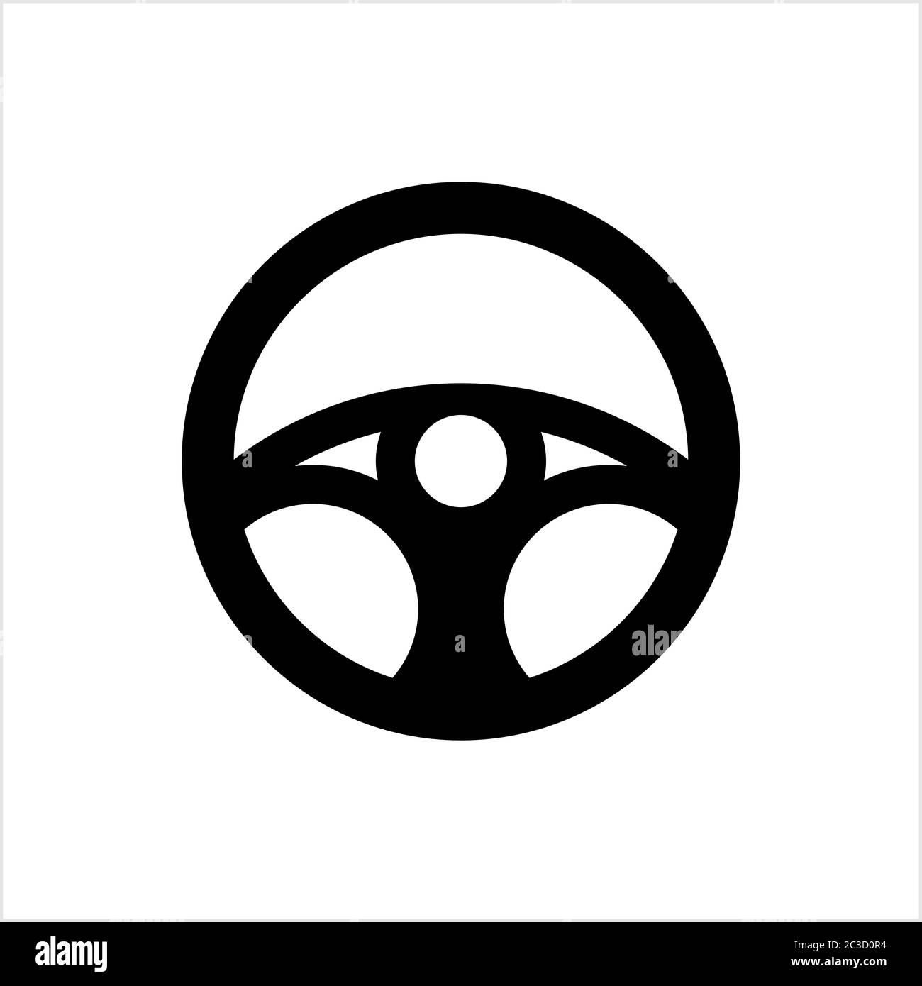 Steering Wheel Icon Vector Art Illustration Stock Vector Image & Art