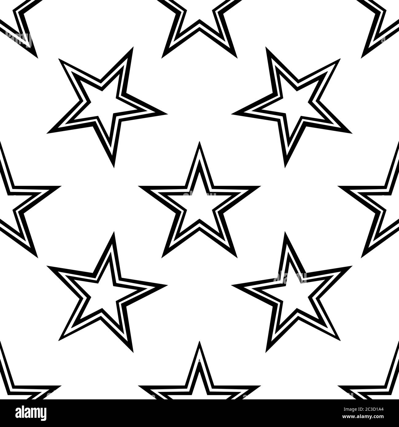 Star Shape Icon Seamless Pattern Vector Art Illustration Stock Vector ...