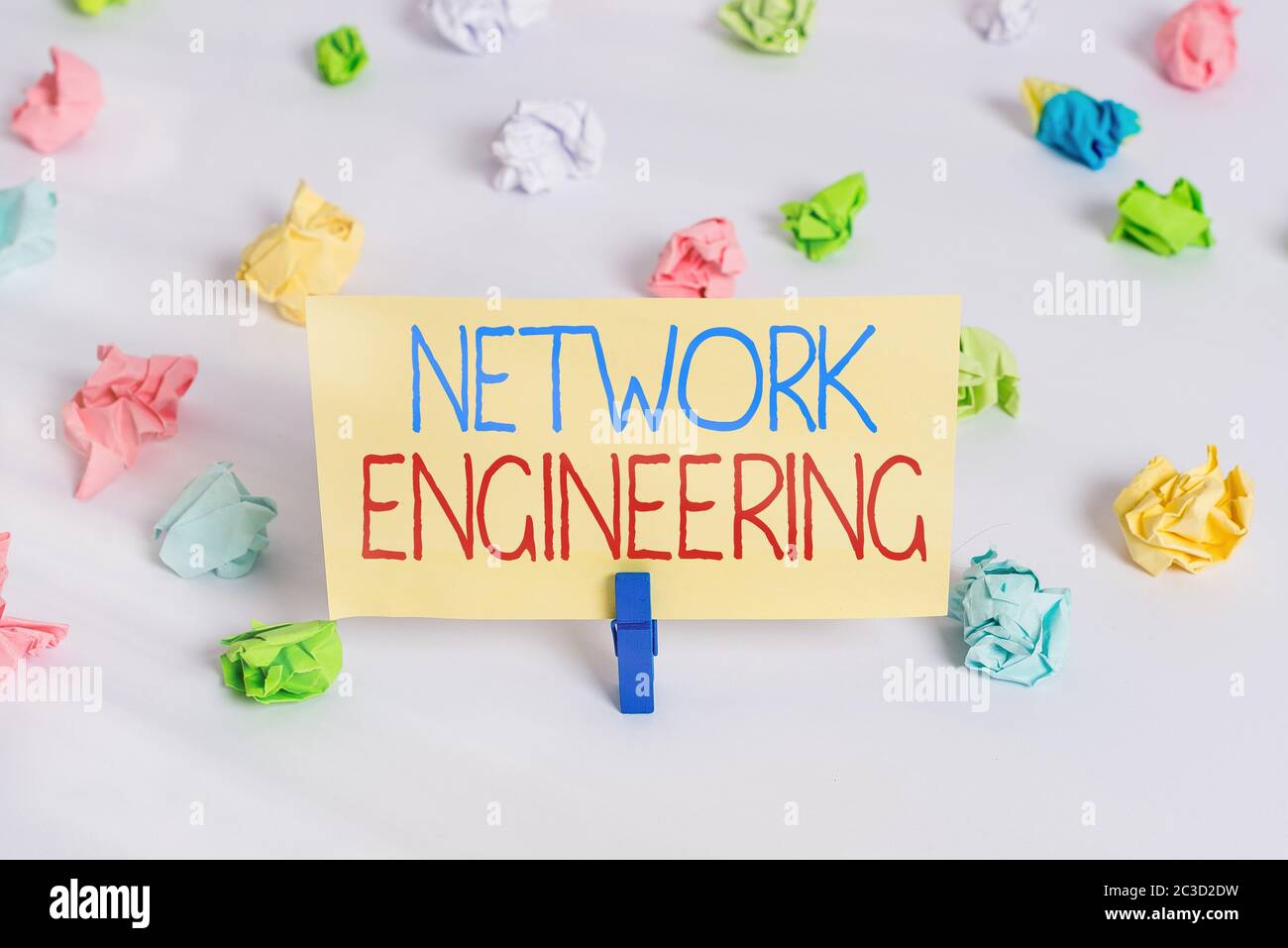 Conceptual hand writing showing Network Engineering. Concept meaning professional who has the