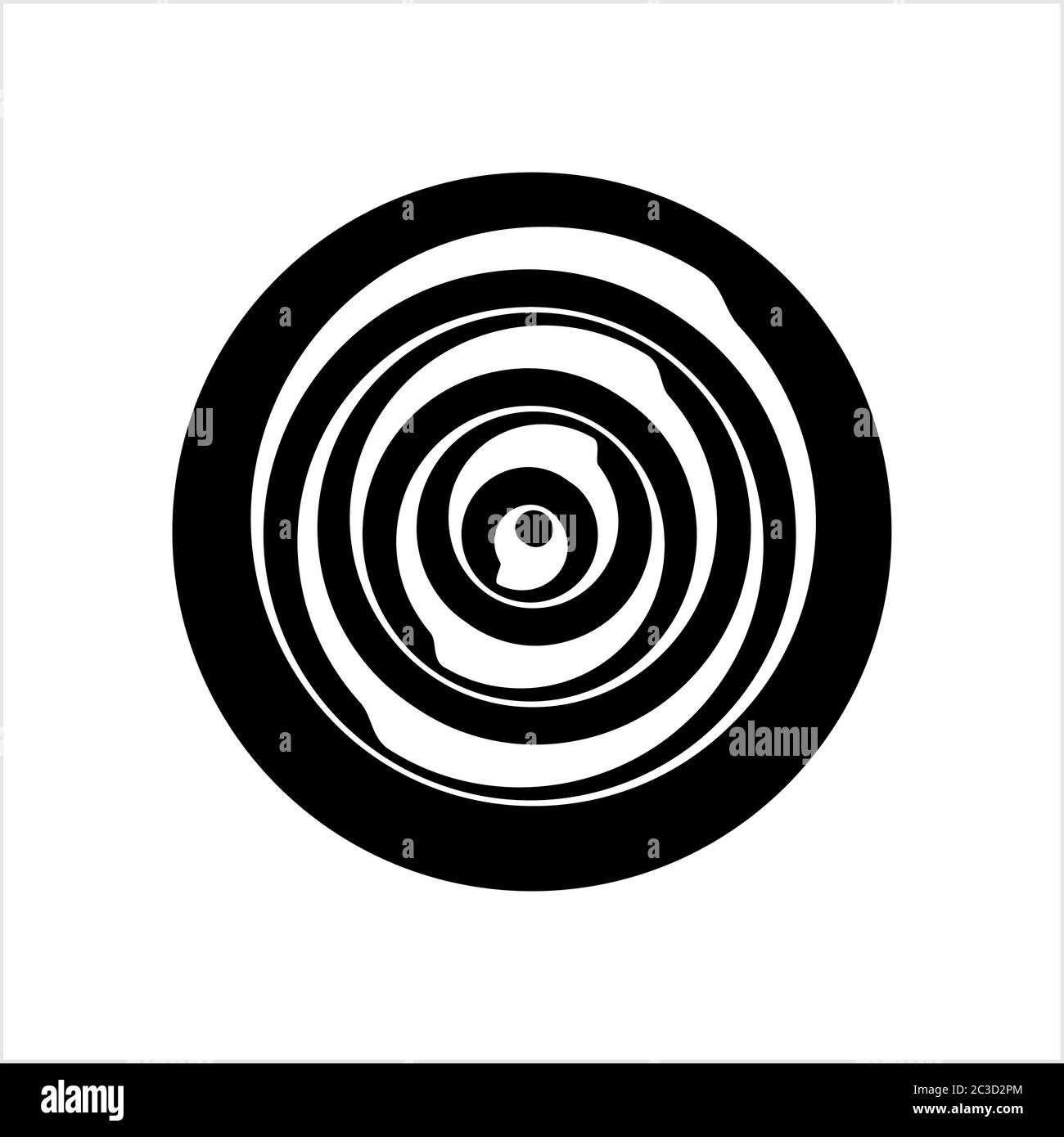 Concentric Circle Abstract Shape Vector Art Illustration Stock Vector ...