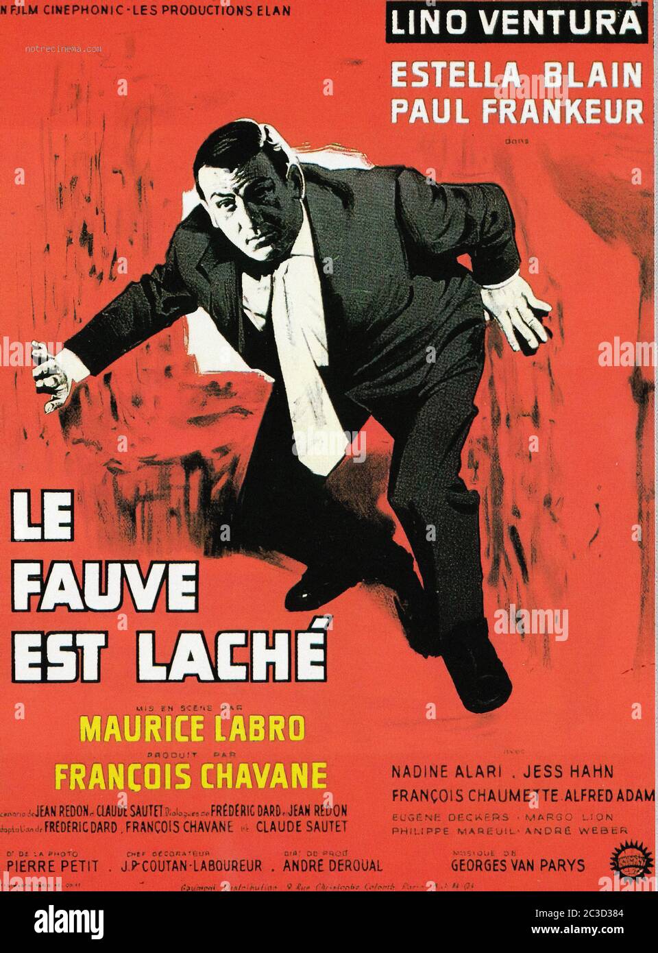 Le Fauve Est Laché Vintage Movie Poster Stock Photo Alamy