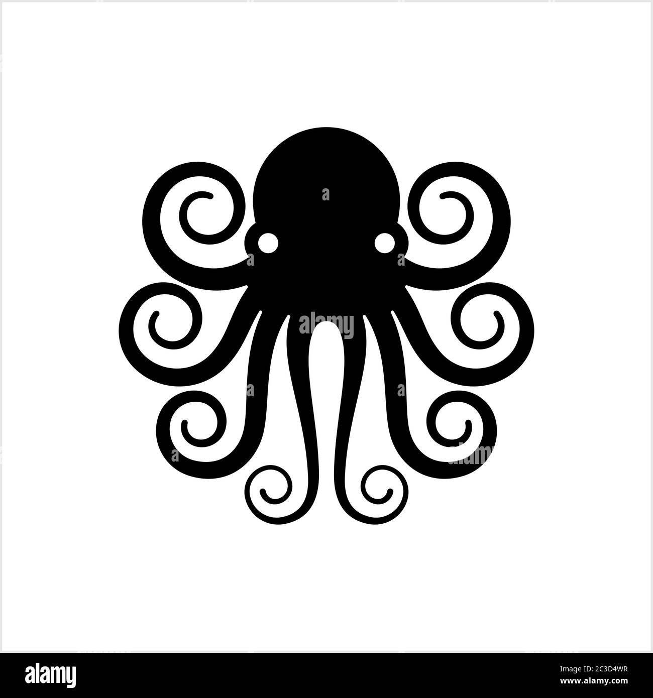 Octopus Icon, Octopus Vector Art Illustration Stock Vector Image & Art ...