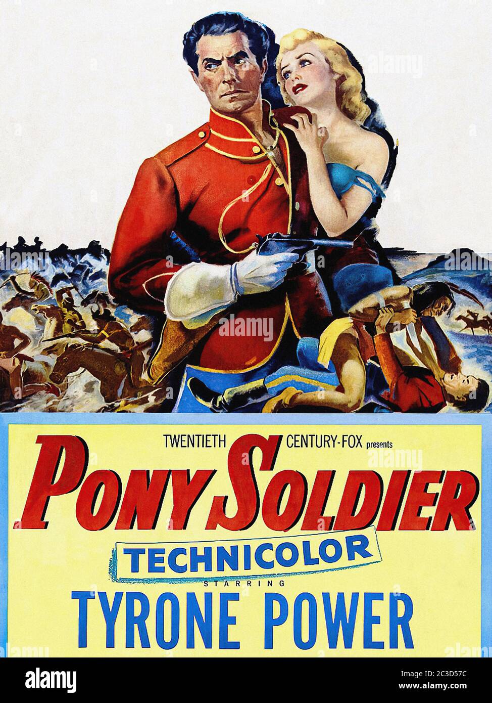 Pony Soldier - Vintage Movie Poster Stock Photo - Alamy