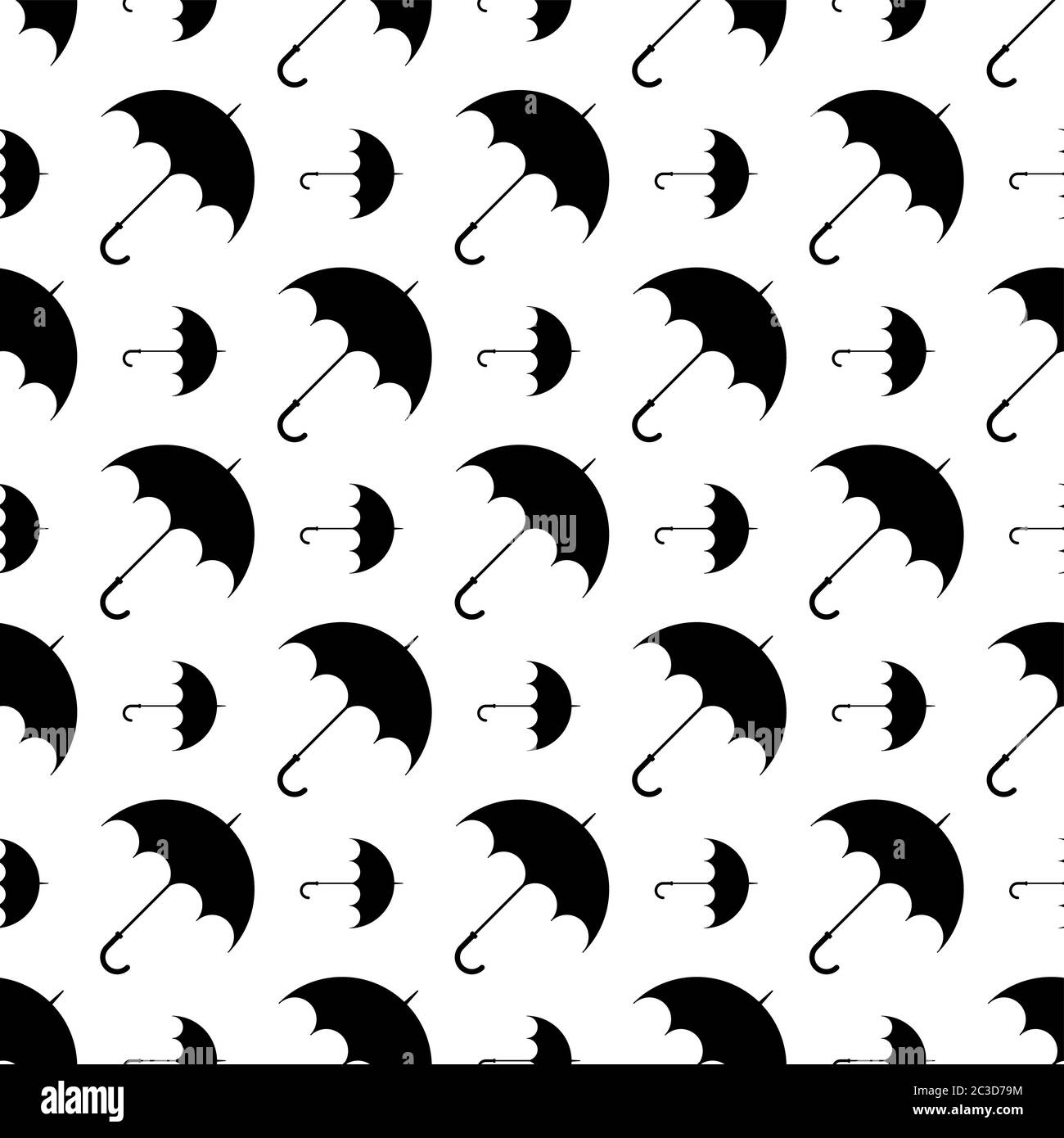 Umbrella Icon Seamless Pattern Vector Art Illustration Stock Vector ...
