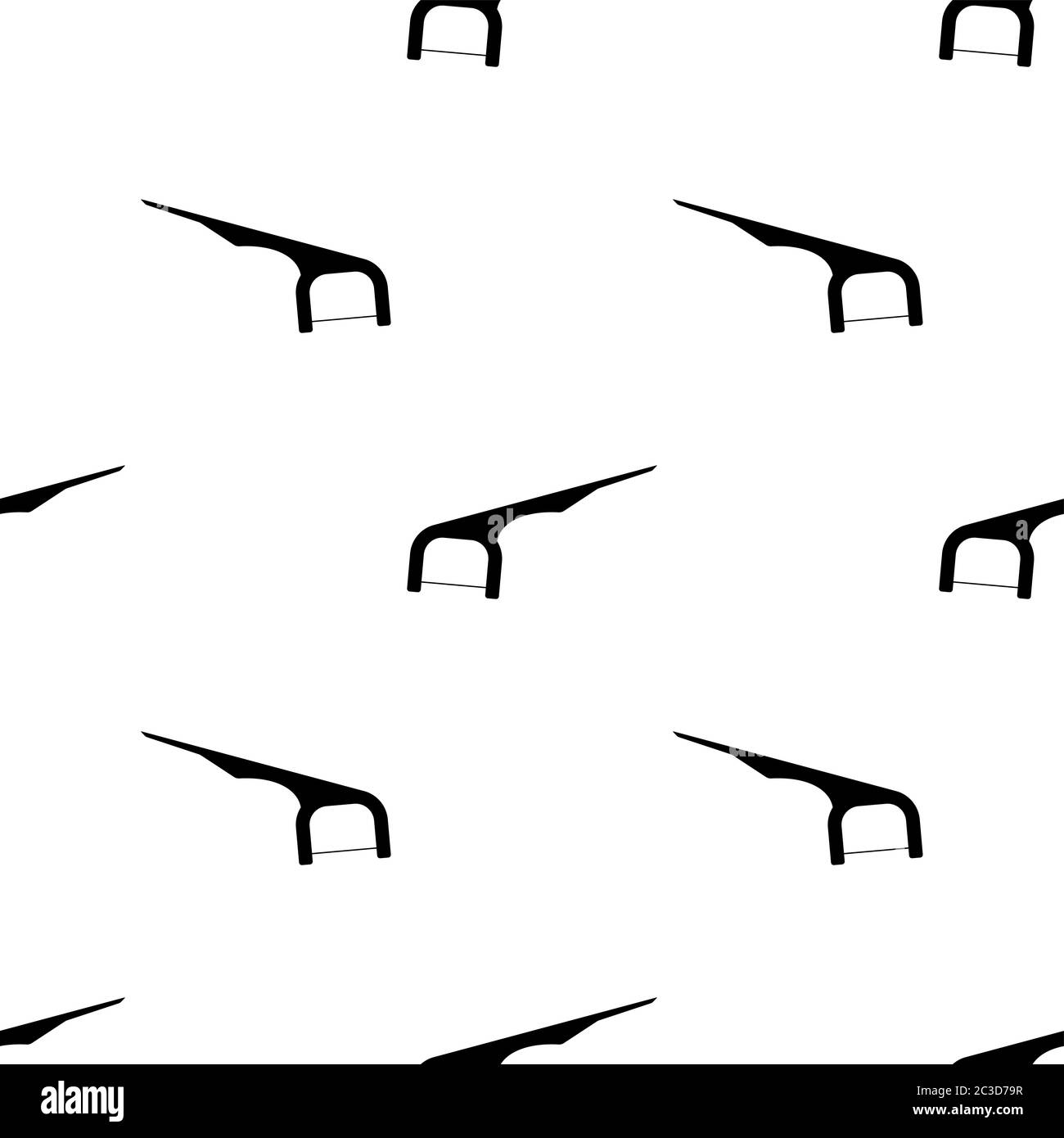 Flossing Tool, Dental Cleaning Tool Seamless Pattern Vector Art Illustration Stock Vector