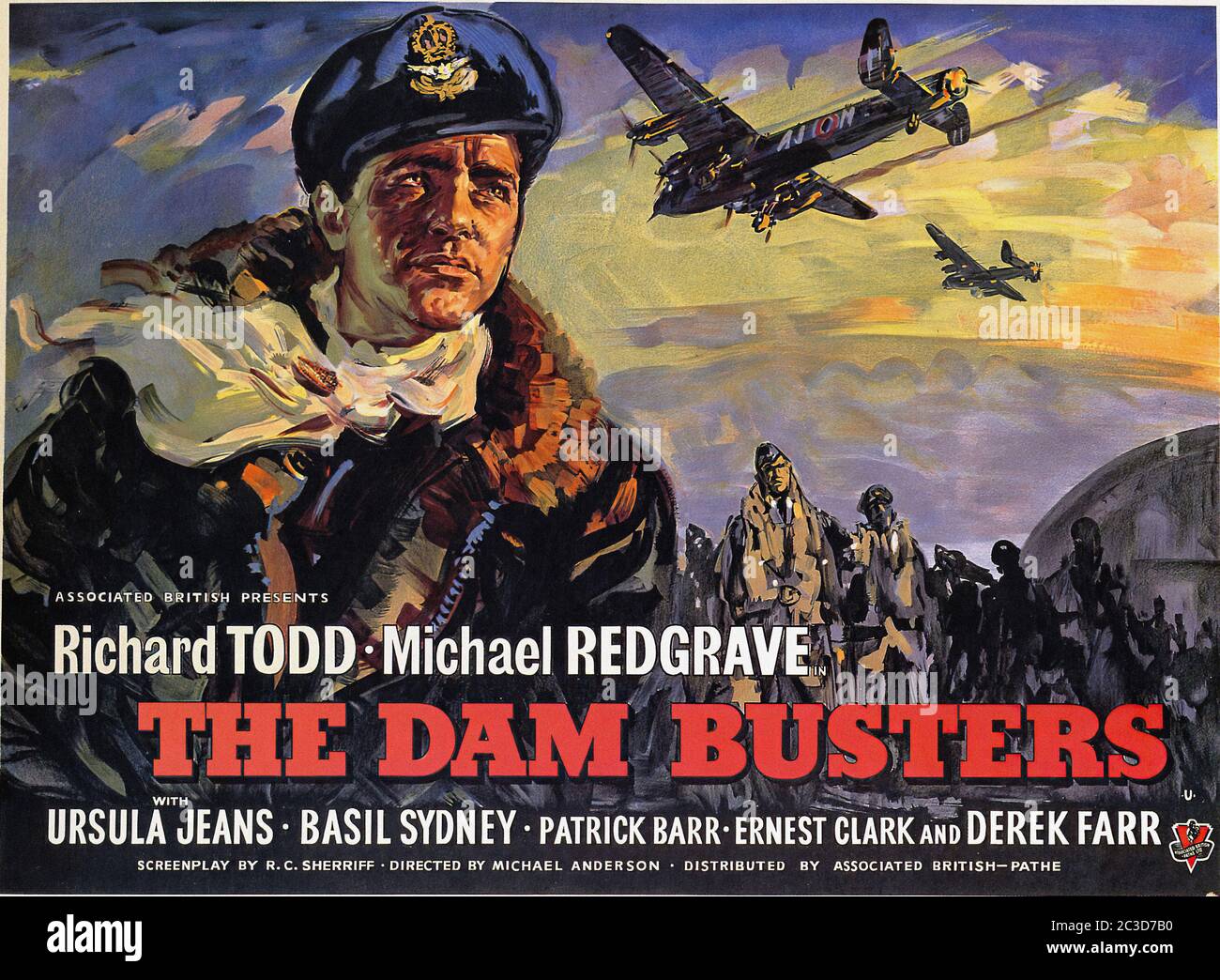 The Dam Busters - Vintage Movie Poster Stock Photo