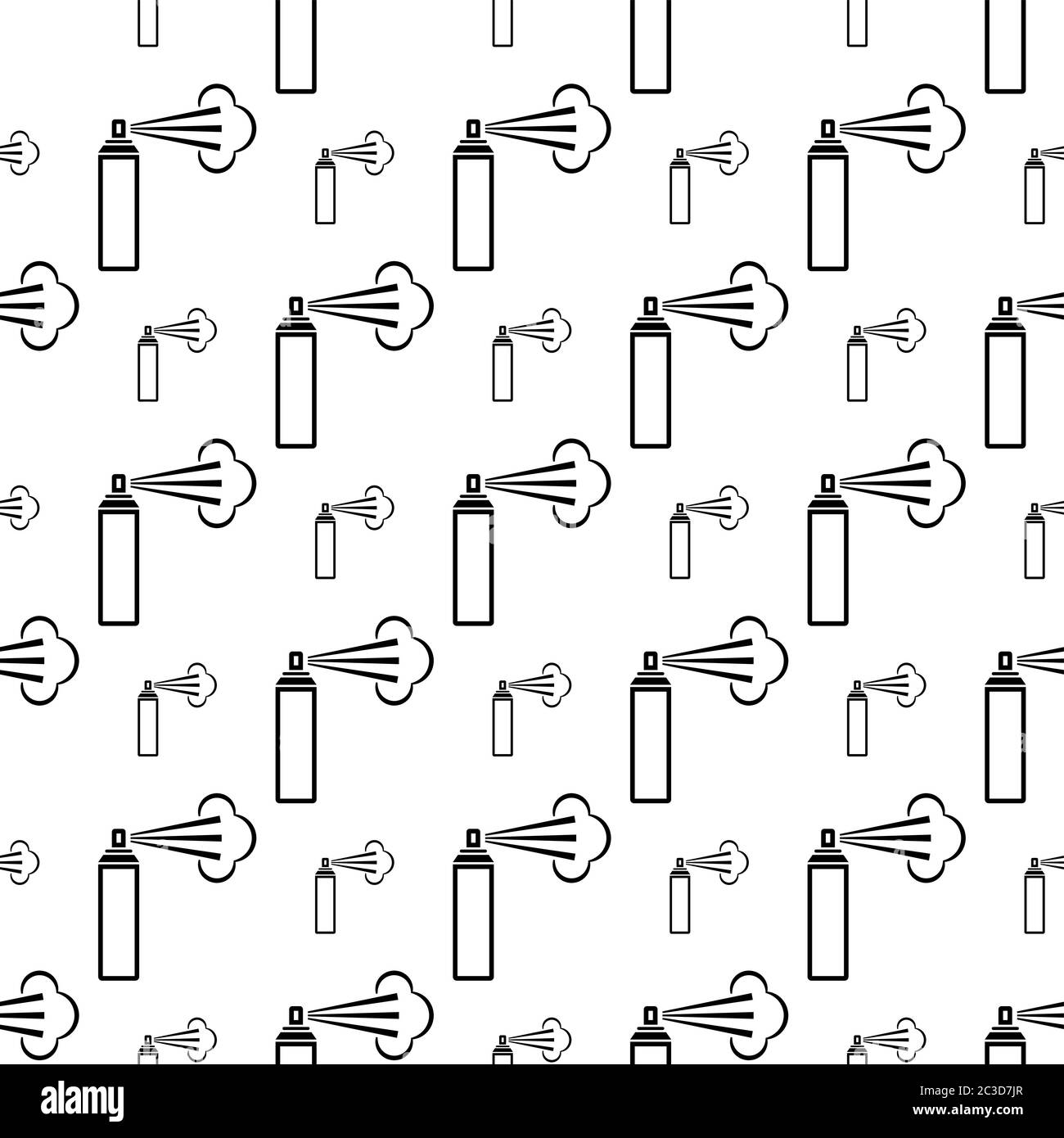 Aerosol Fluid Spray Cloud Icon Seamless Pattern Vector Art Illustration Stock Vector