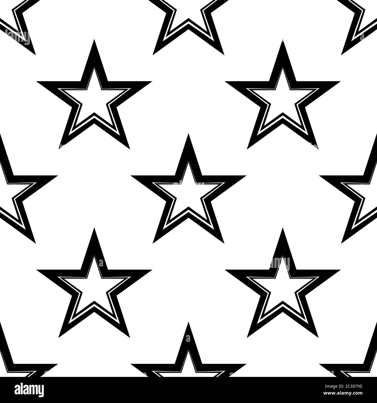 Star Shape Icon Seamless Pattern Vector Art Illustration Stock Vector ...