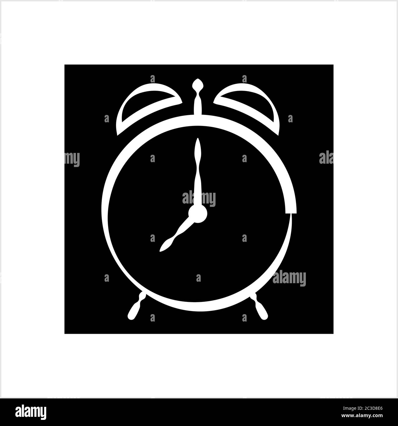 Alarm Clock Icon Vector Art Illustration Stock Vector Image & Art - Alamy