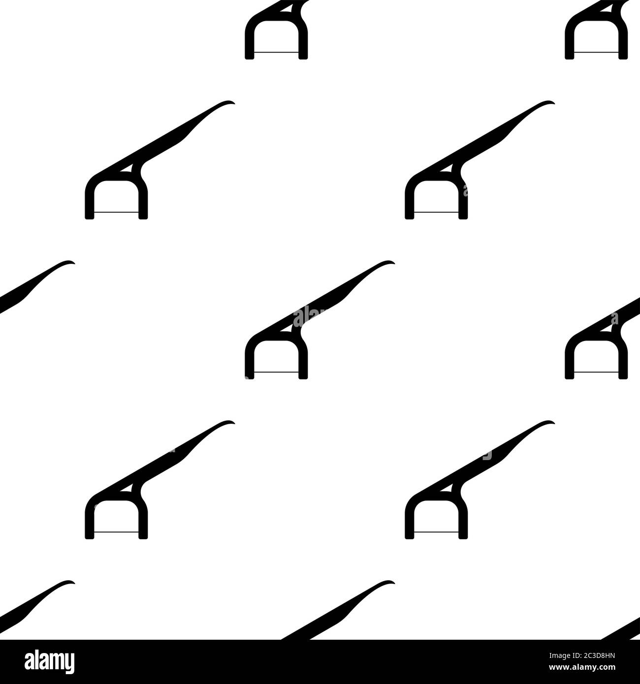 Flossing Tool, Dental Cleaning Tool Seamless Pattern Vector Art Illustration Stock Vector