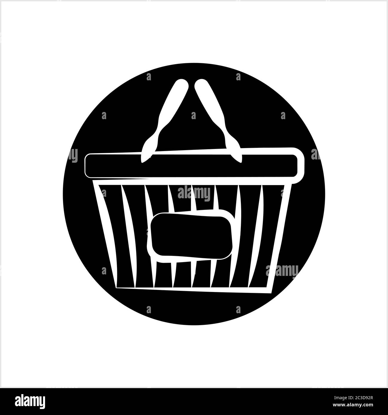 Shopping Basket Icon Vector Art Illustration Stock Vector Image & Art ...