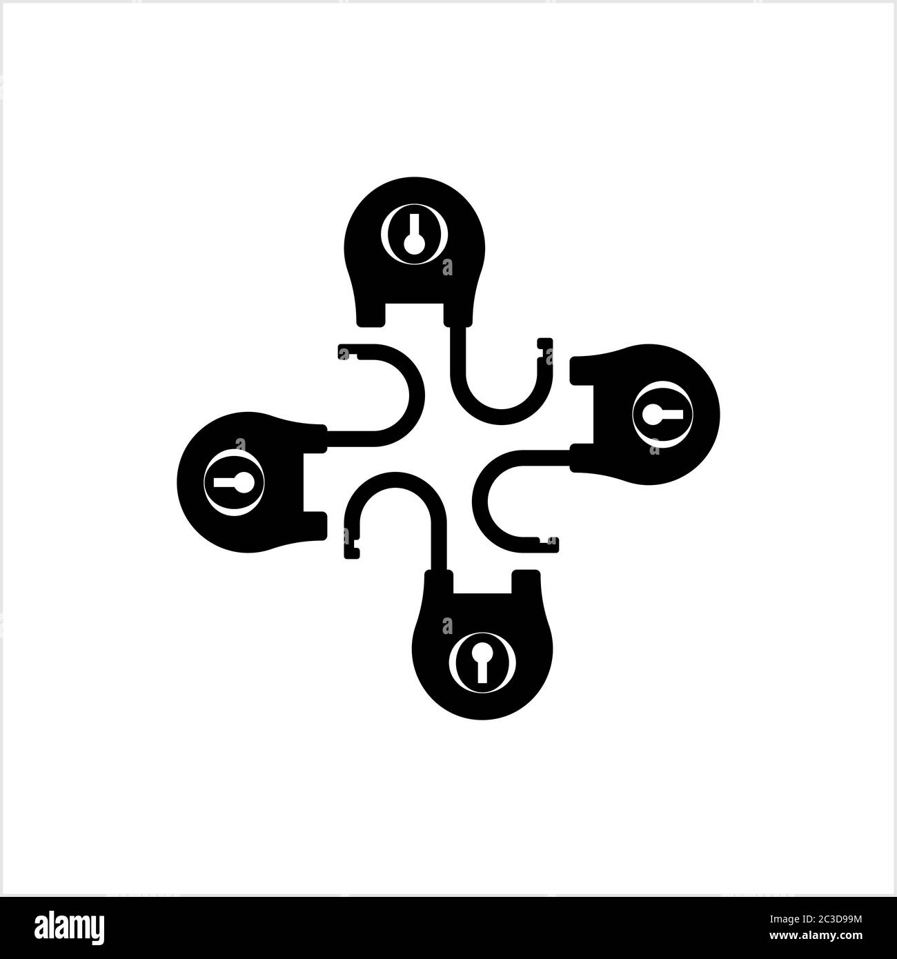 Lock Icon, Security Lock Vector Art Illustration Stock Vector Image ...