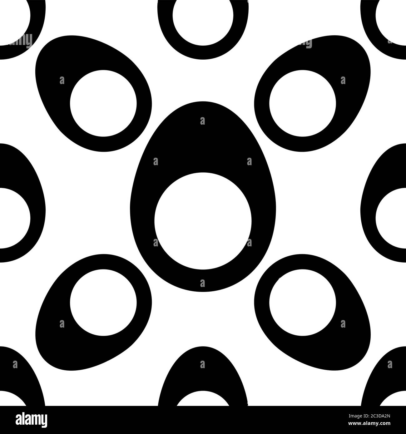 Egg Icon Seamless Pattern, Egg Vector Art Illustration Stock Vector ...