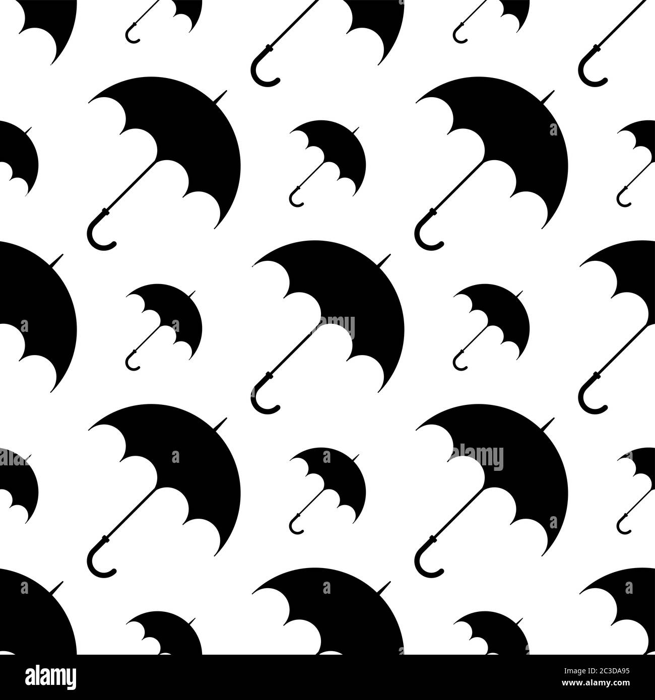 Umbrella Icon Seamless Pattern Vector Art Illustration Stock Vector ...