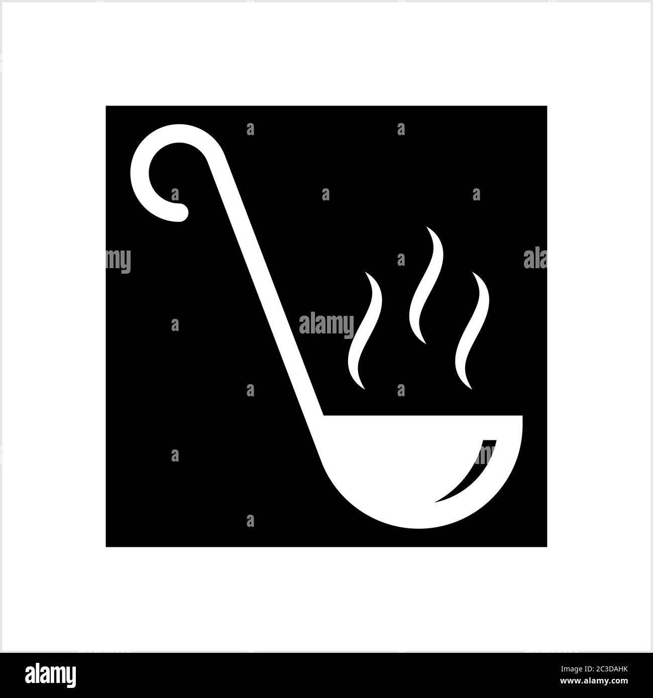Ladle Icon, Ladle Spoon Vector Art Illustration Stock Vector Image