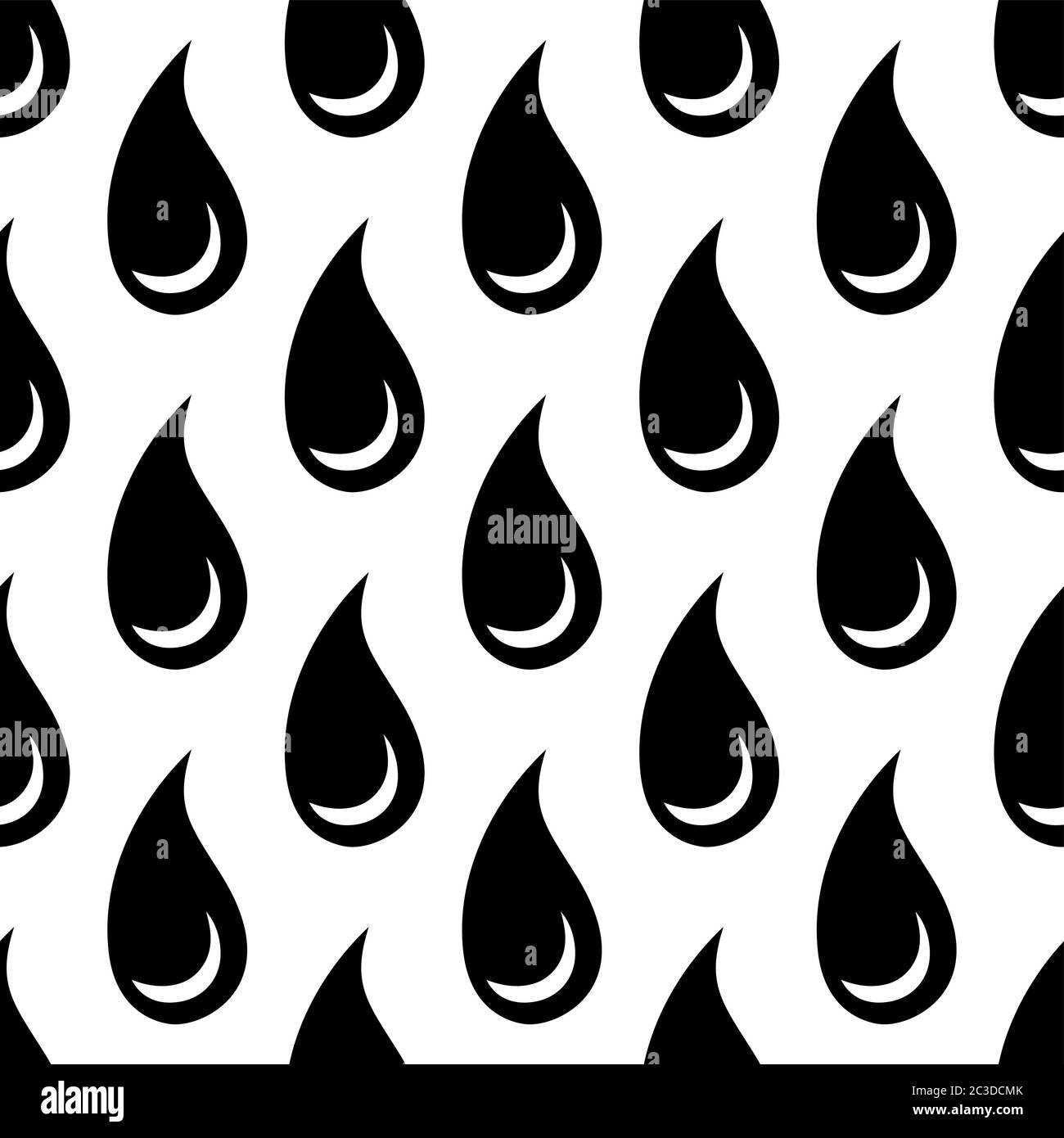 Drop Icon Seamless Pattern Vector Art Illustration Stock Vector Image ...