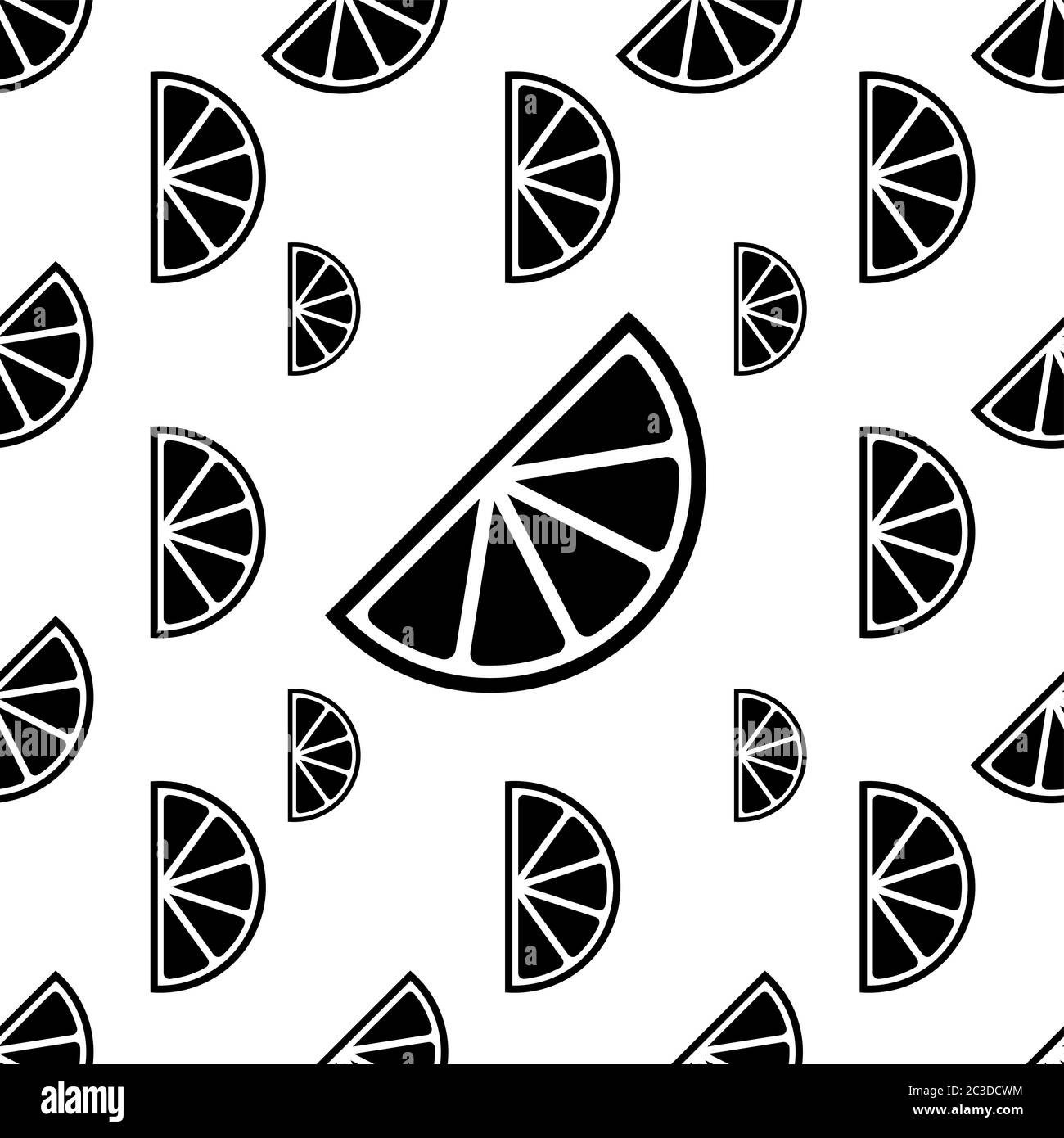 Lemon Icon Seamless Pattern, Lemon Vector Art Illustration Stock Vector ...