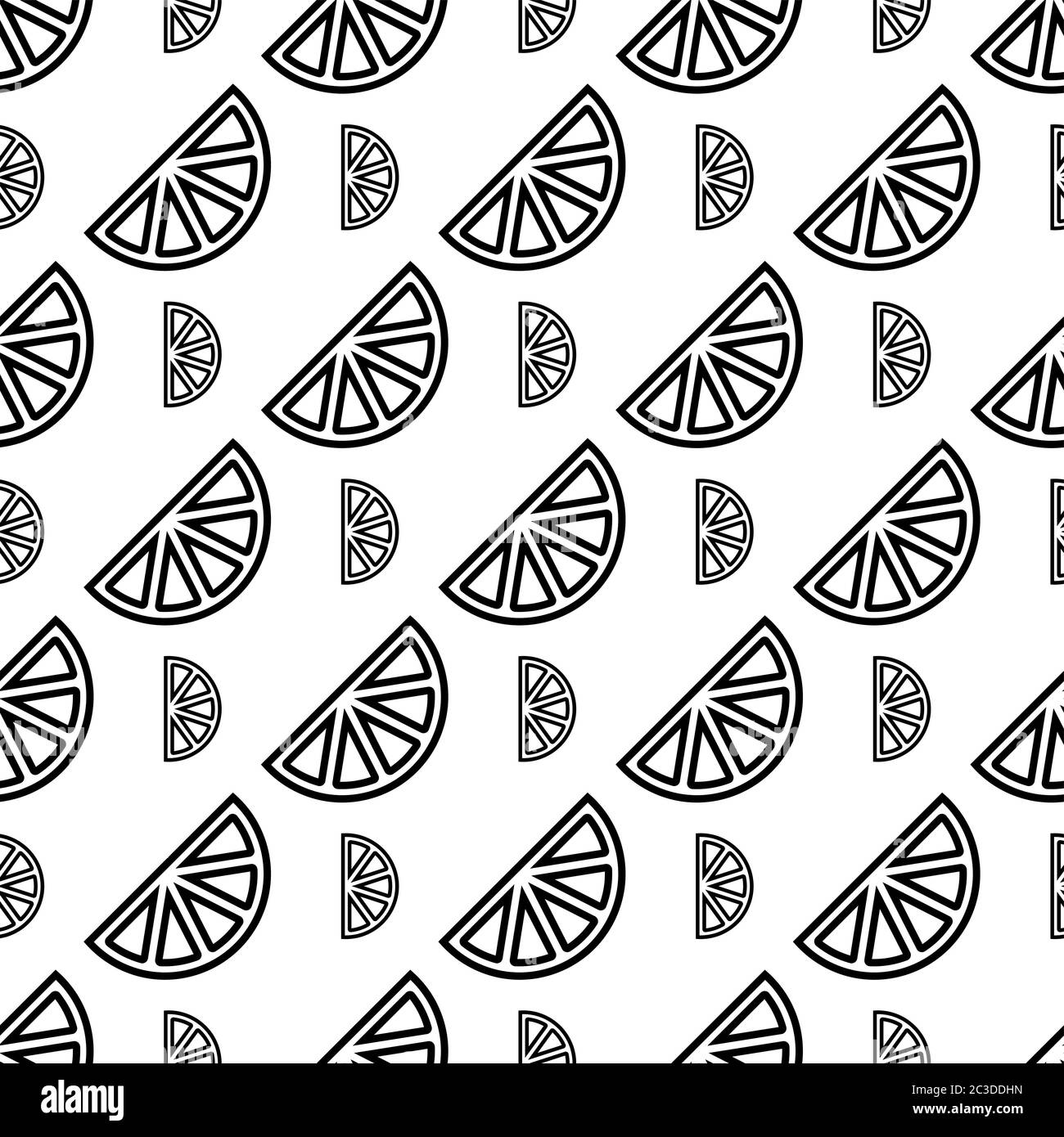 Lemon Icon Seamless Pattern, Lemon Vector Art Illustration Stock Vector ...