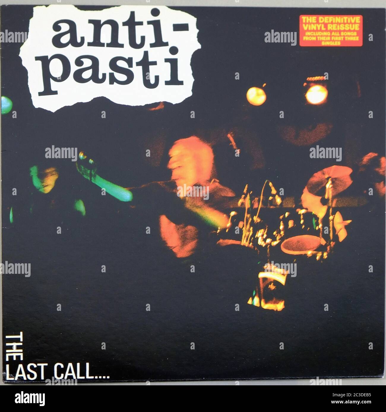 ANTI-PASTI THE LAST CALL ITALY  - Vintage 12'' LP vinyl Cover Stock Photo