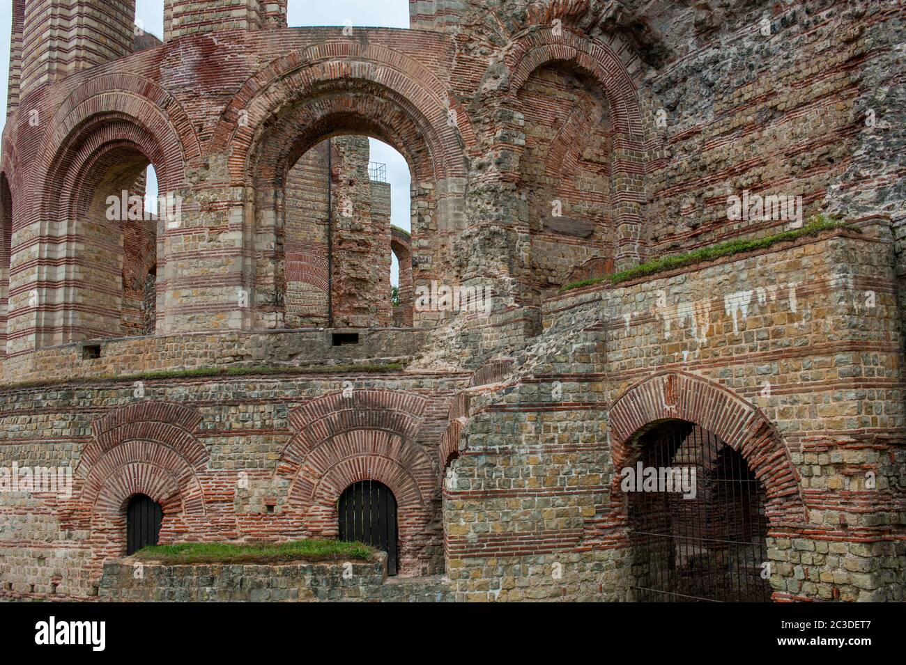 Detail of the Trier Imperial Baths which is a large Roman bath complex ...
