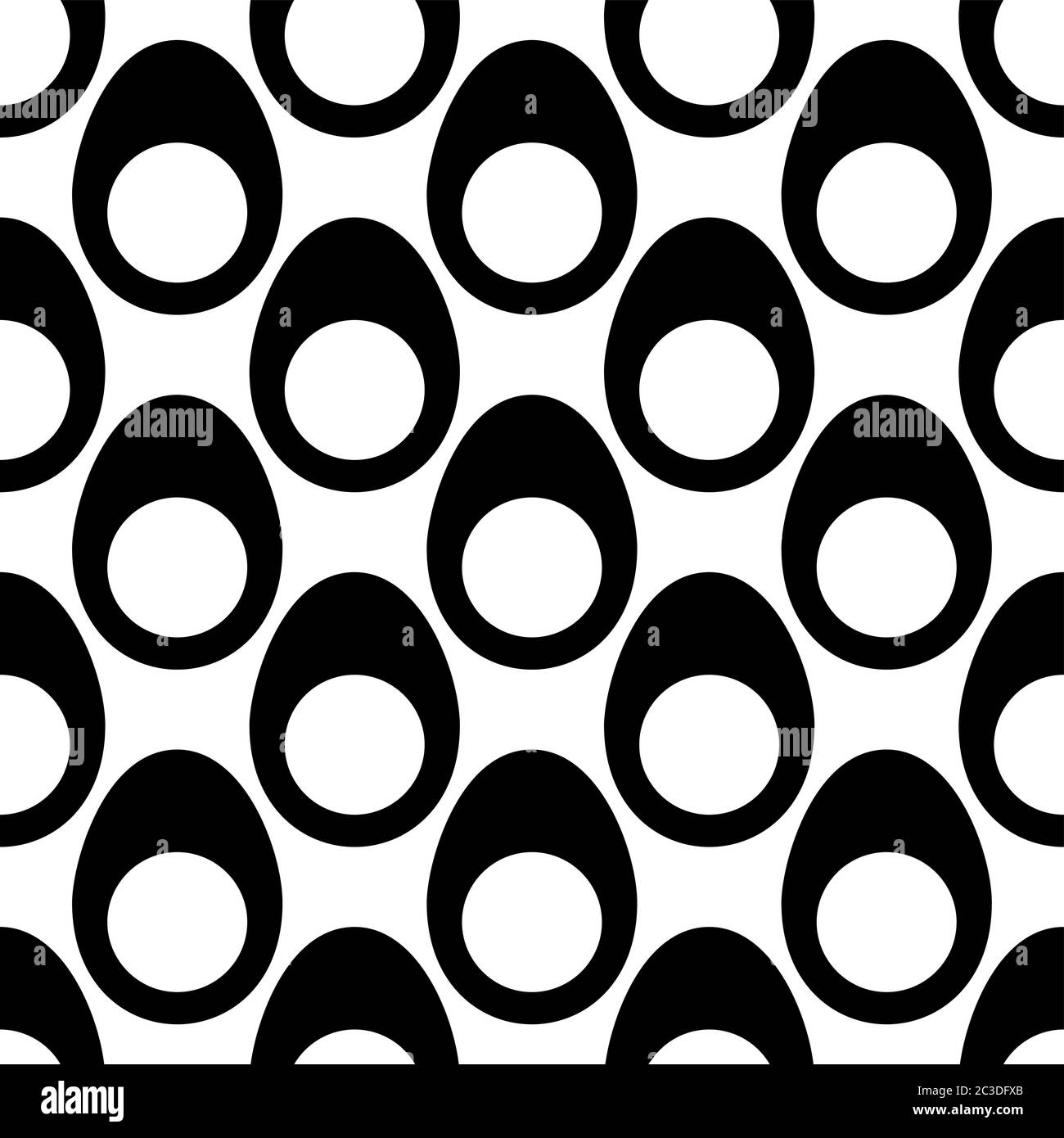 Egg Icon Seamless Pattern, Egg Vector Art Illustration Stock Vector ...