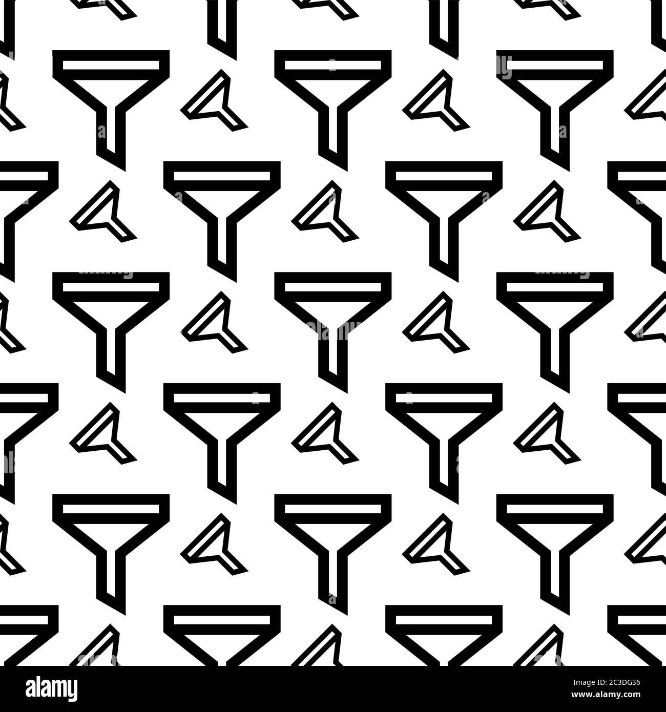 Filter Icon Seamless Pattern, Add Apply Remove Sort Various Task Filter