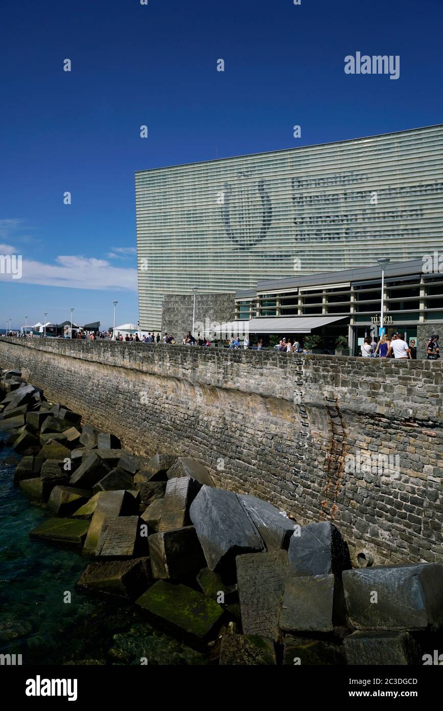 Kursaal Congress Center and Auditorium by Urumea esturary.San Sebastian ...