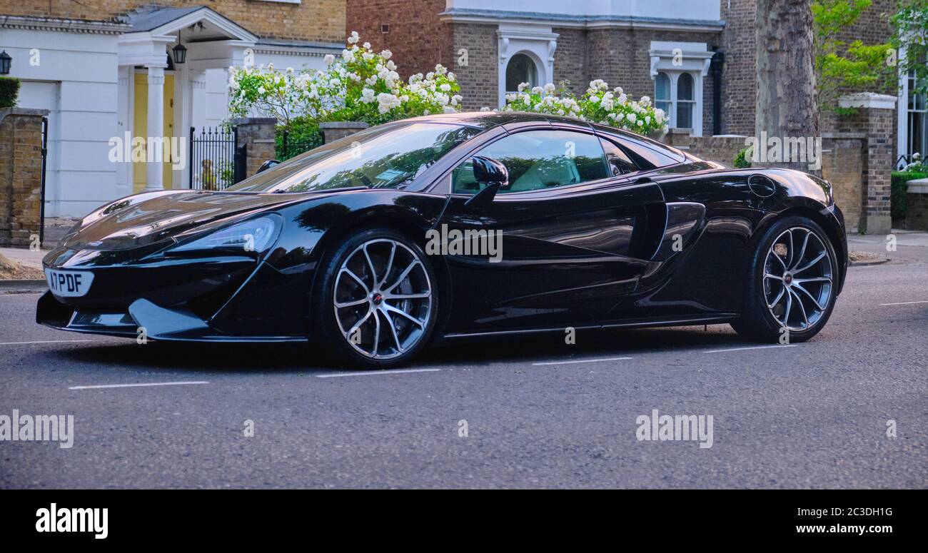 British sports car McLaren 570S in St John Wood London Stock Photo Alamy