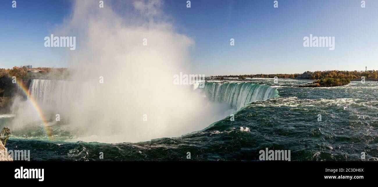 Niagara Falls on the Canada USA border Stock Photo - Alamy