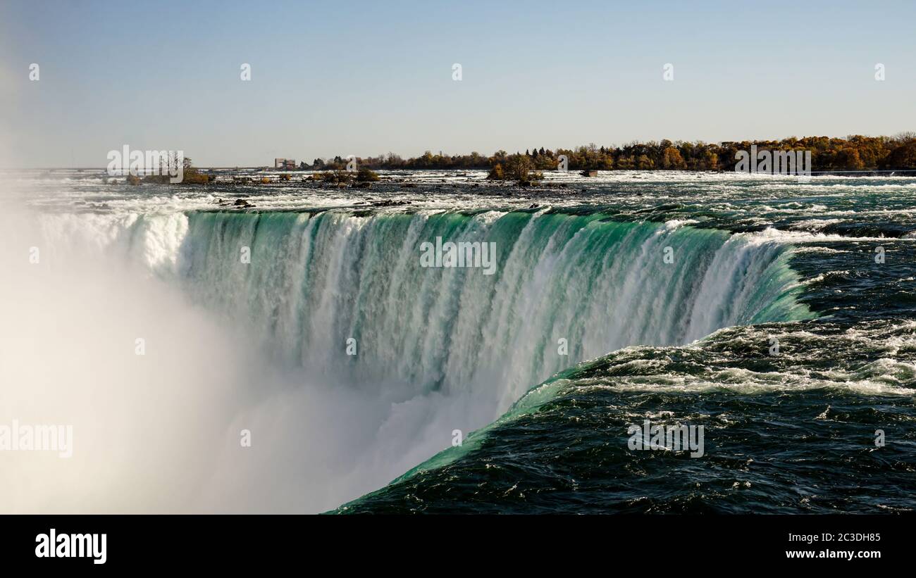 Niagara Falls on the Canada USA border Stock Photo - Alamy