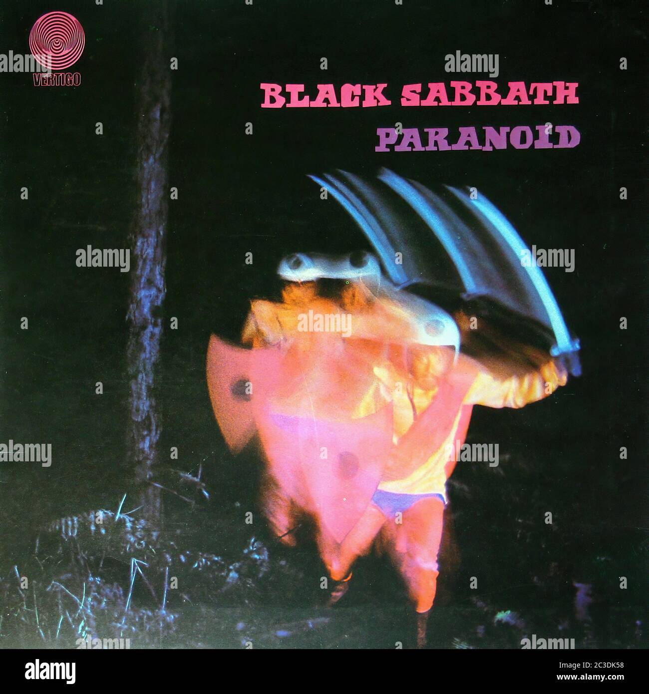 Black Sabbath Paranoid UK 1st Pressing Vertigo Full Swirl - Vintage 12'' vinyl  LP Cover Stock Photo - Alamy