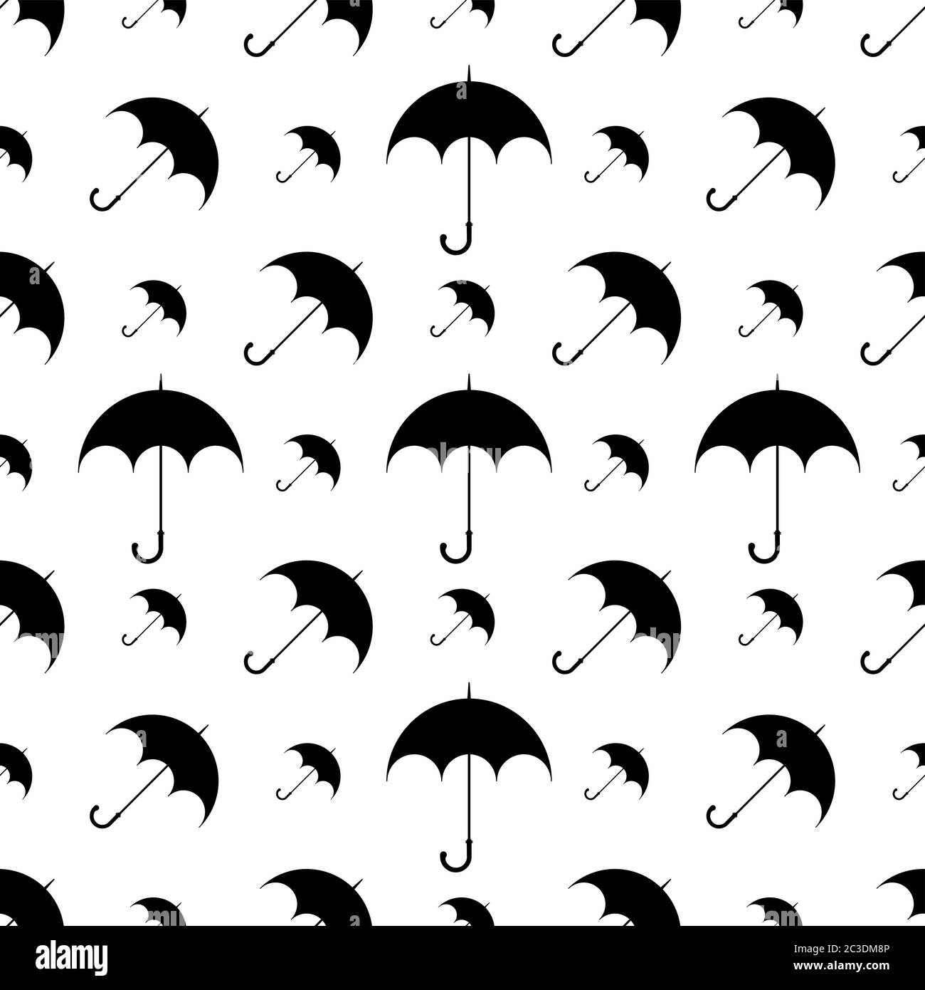 Umbrella Icon Seamless Pattern Vector Art Illustration Stock Vector ...