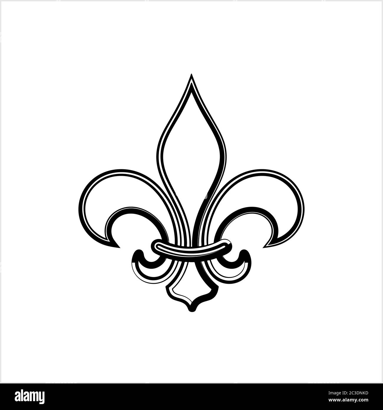 Fleur De Lis, FleurDeLys Or FlowerDeLuce, The Decorative Stylized Lily Vector Art