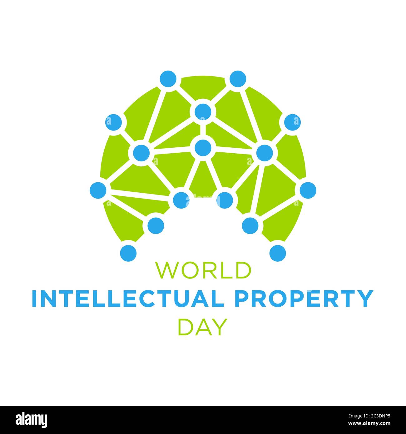 World Intellectual Property Day. brain design vector illustration Stock