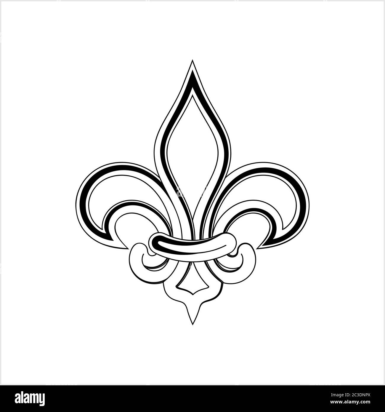 Fleur De Lis, FleurDeLys Or FlowerDeLuce, The Decorative Stylized Lily Vector Art
