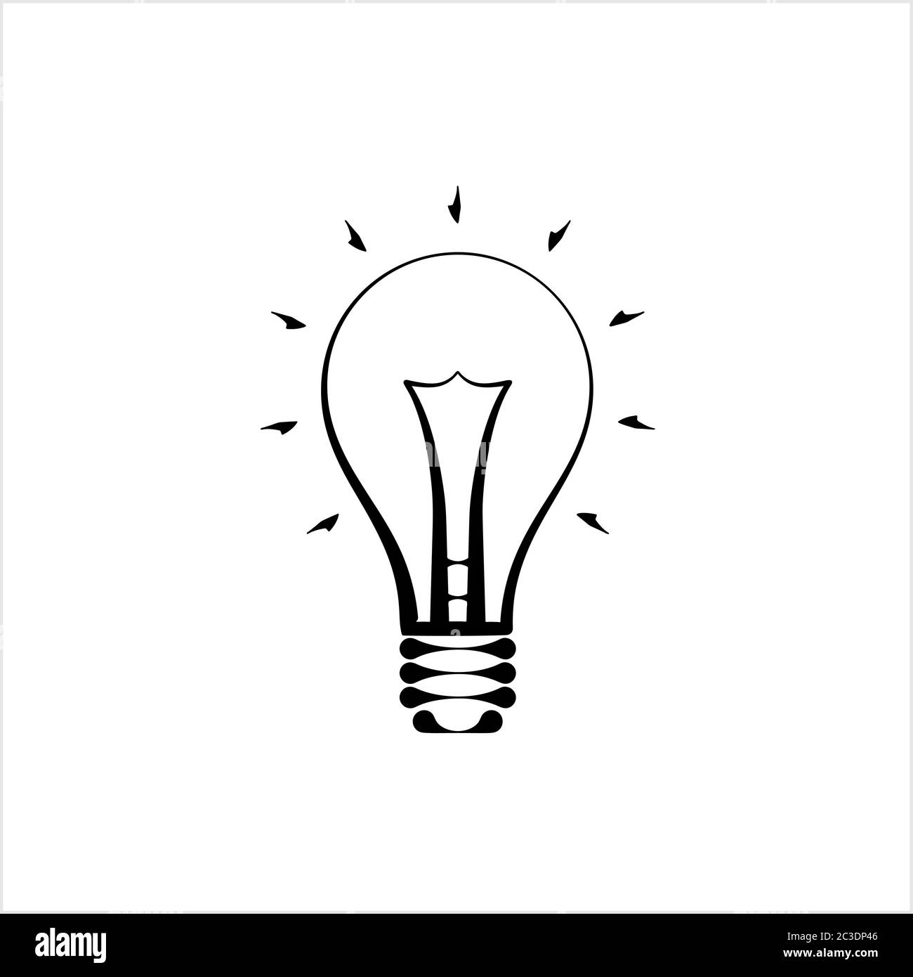 Bulb Icon, Idea Icon, Lamp Icon Vector Art Illustration Stock Vector Image  & Art - Alamy