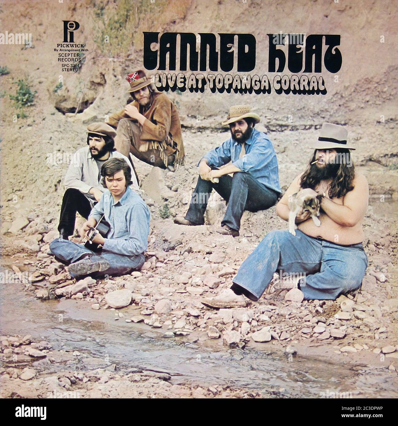 Canned Heat Live at Topanga Corral Vintage 12'' vinyl LP Cover Stock